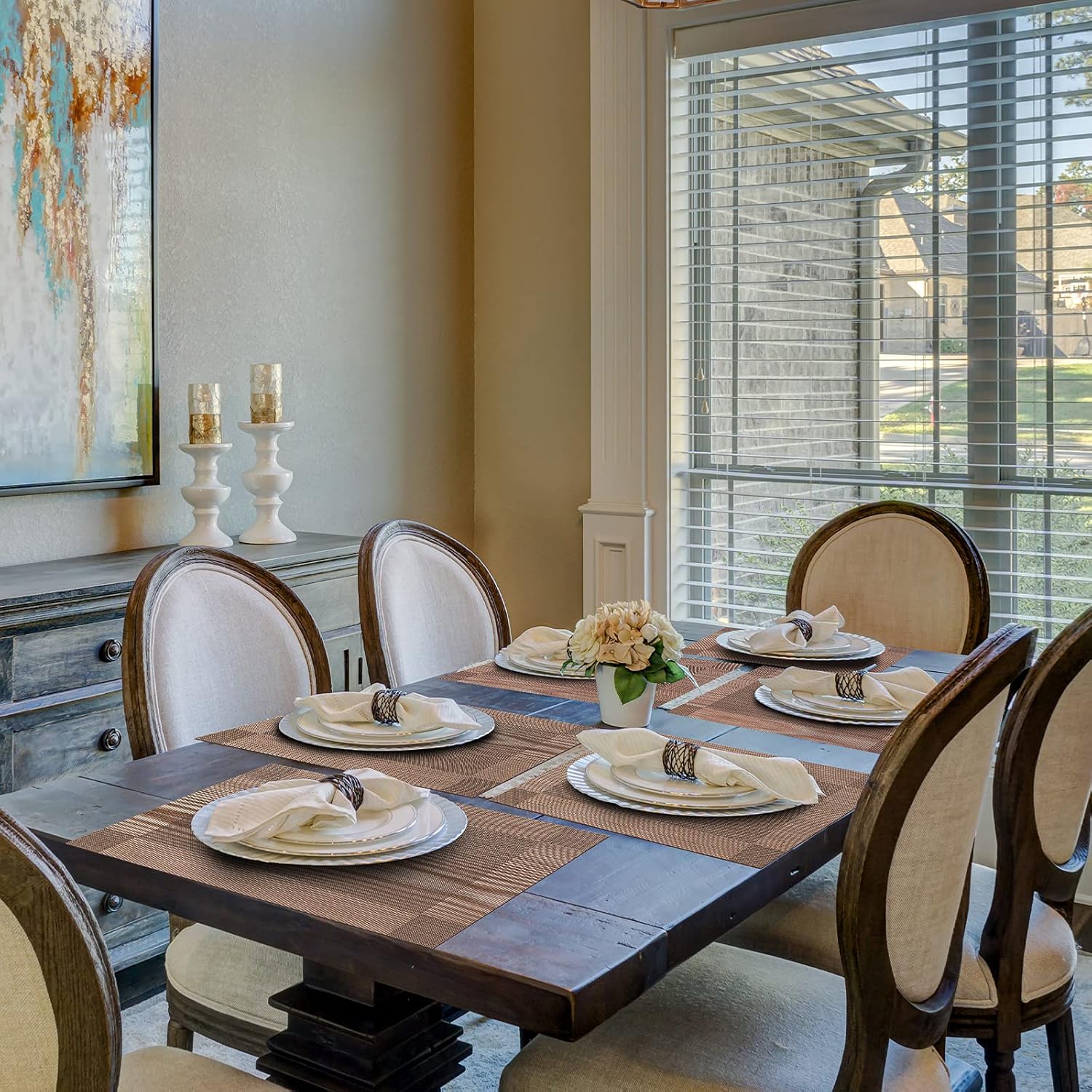 Aofmee 4-Pack Heat-Resistant Place Mats