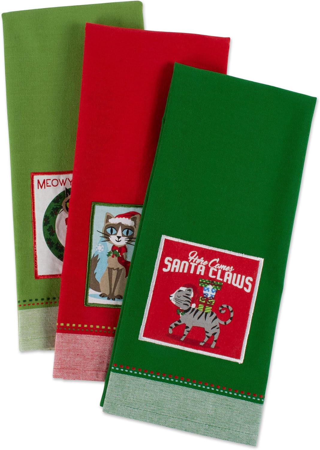 Cozy Holiday Kitchen Towels for Dog and Cat Lovers