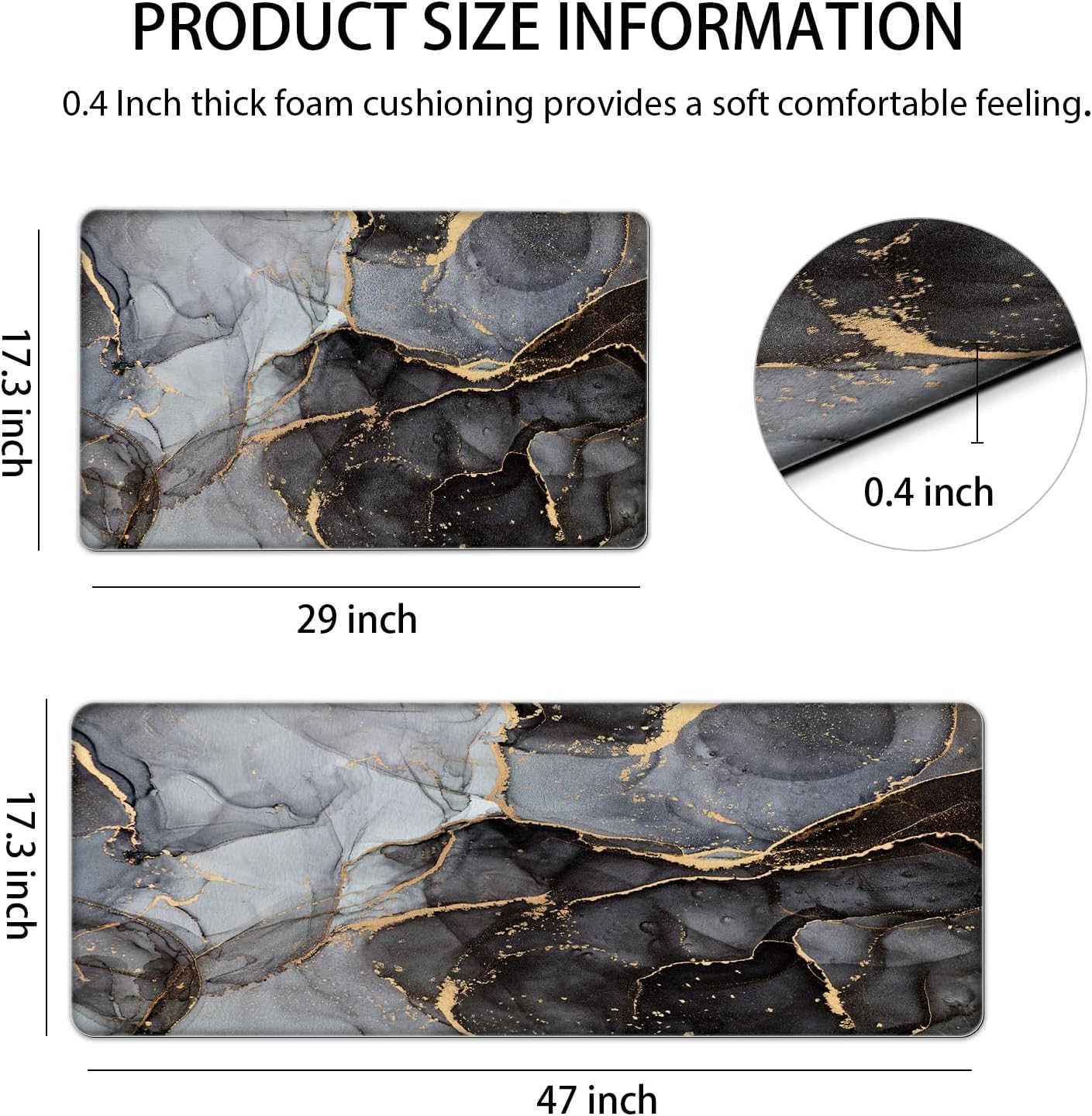 Comfortable Anti-Fatigue Kitchen Mat