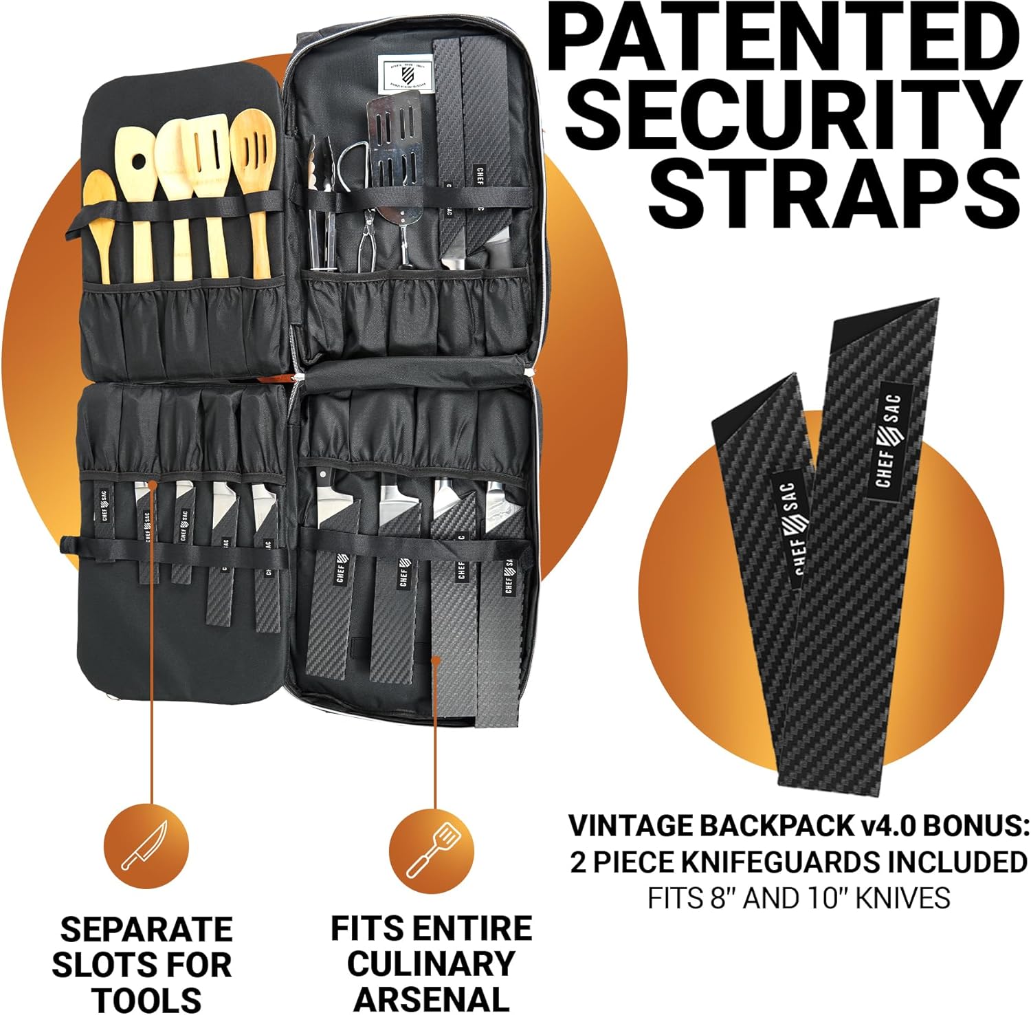 Stylish 30 Pocket Chef Knife Bag for Organization and Safety
