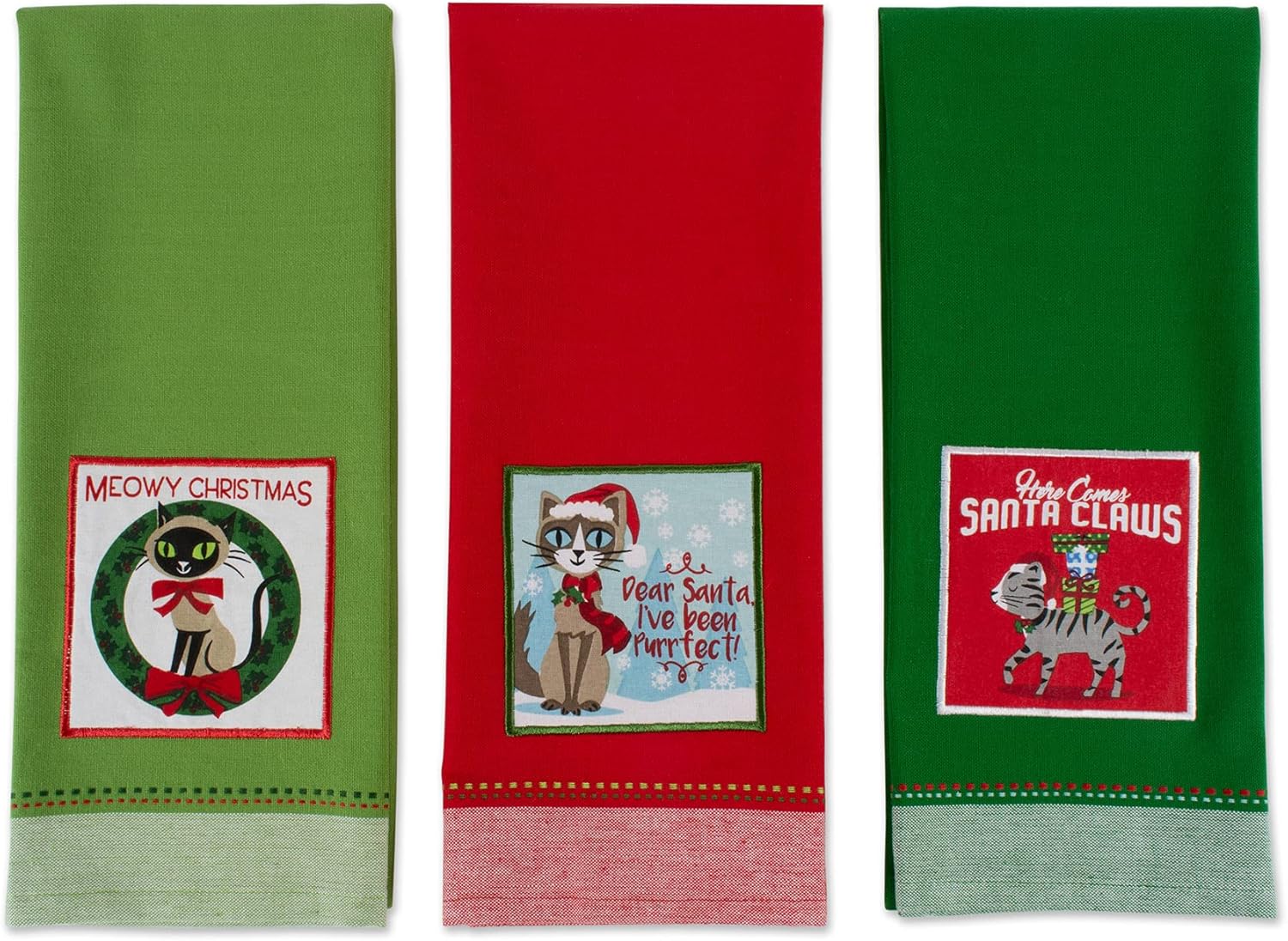 Cozy Holiday Kitchen Towels for Dog and Cat Lovers