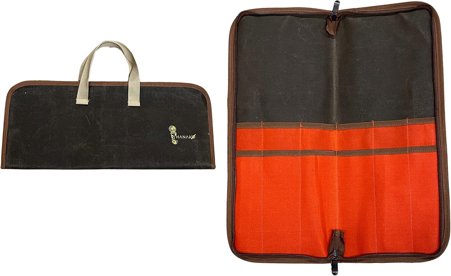 HANAKO 19 Long Waxed Canvas Zippered Knife Bag Gift