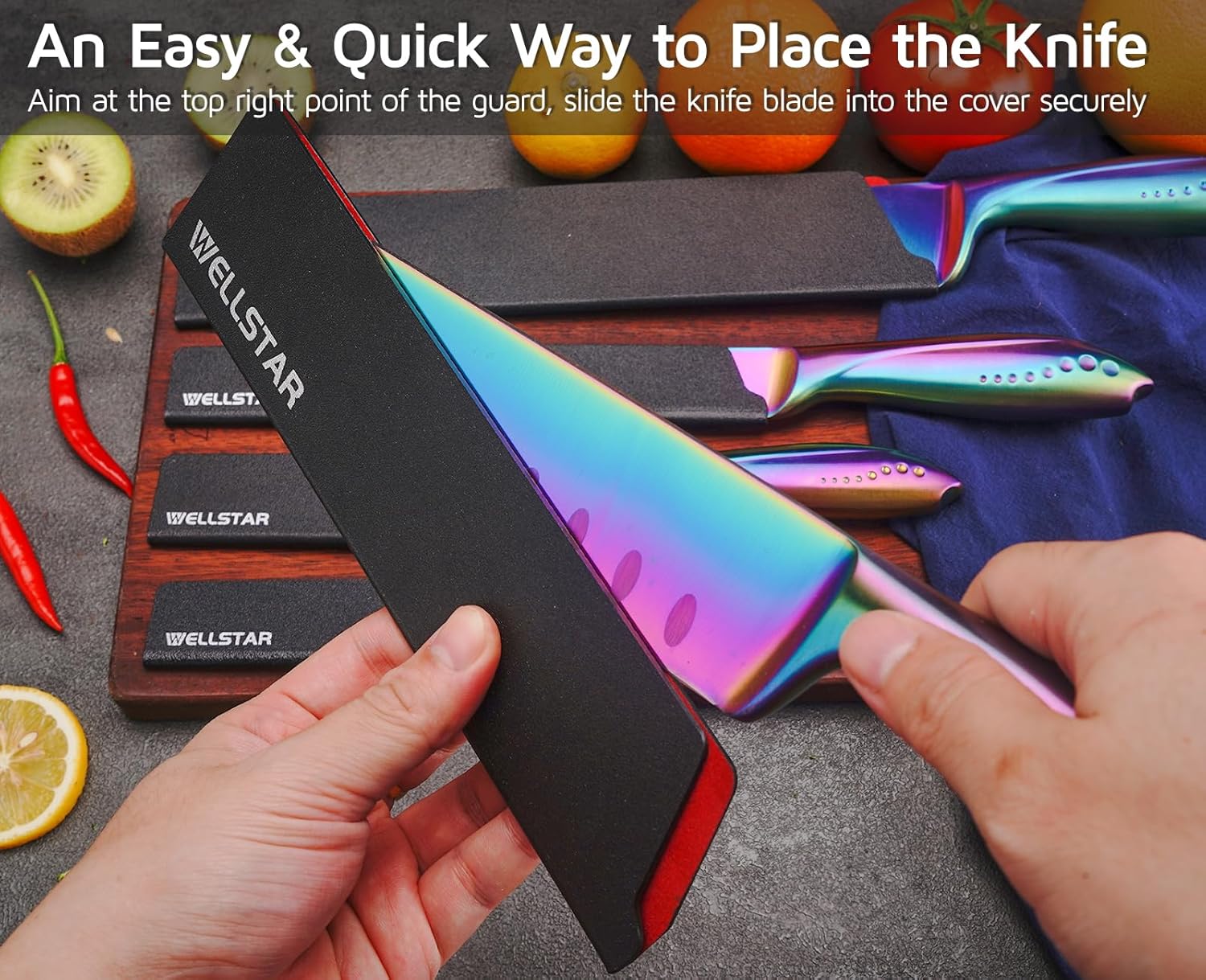 WELLSTAR Knife Edge Guards BPA-Free 5-Piece Set