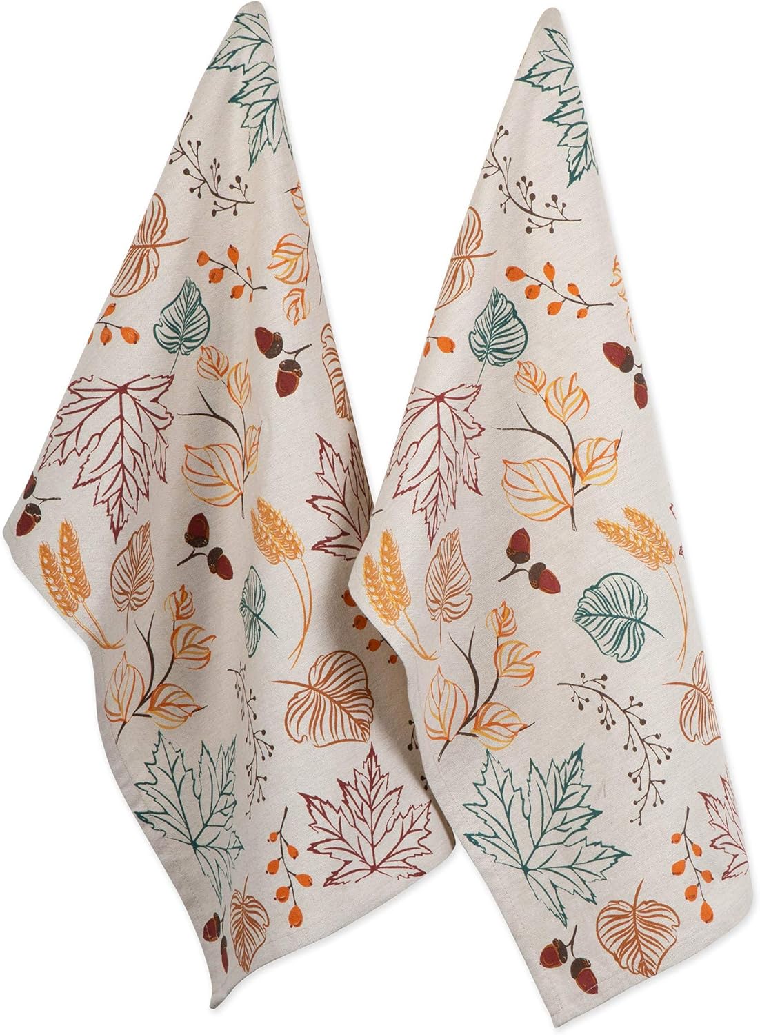 Durable Autumn Leaves Kitchen Towels Set 18x28