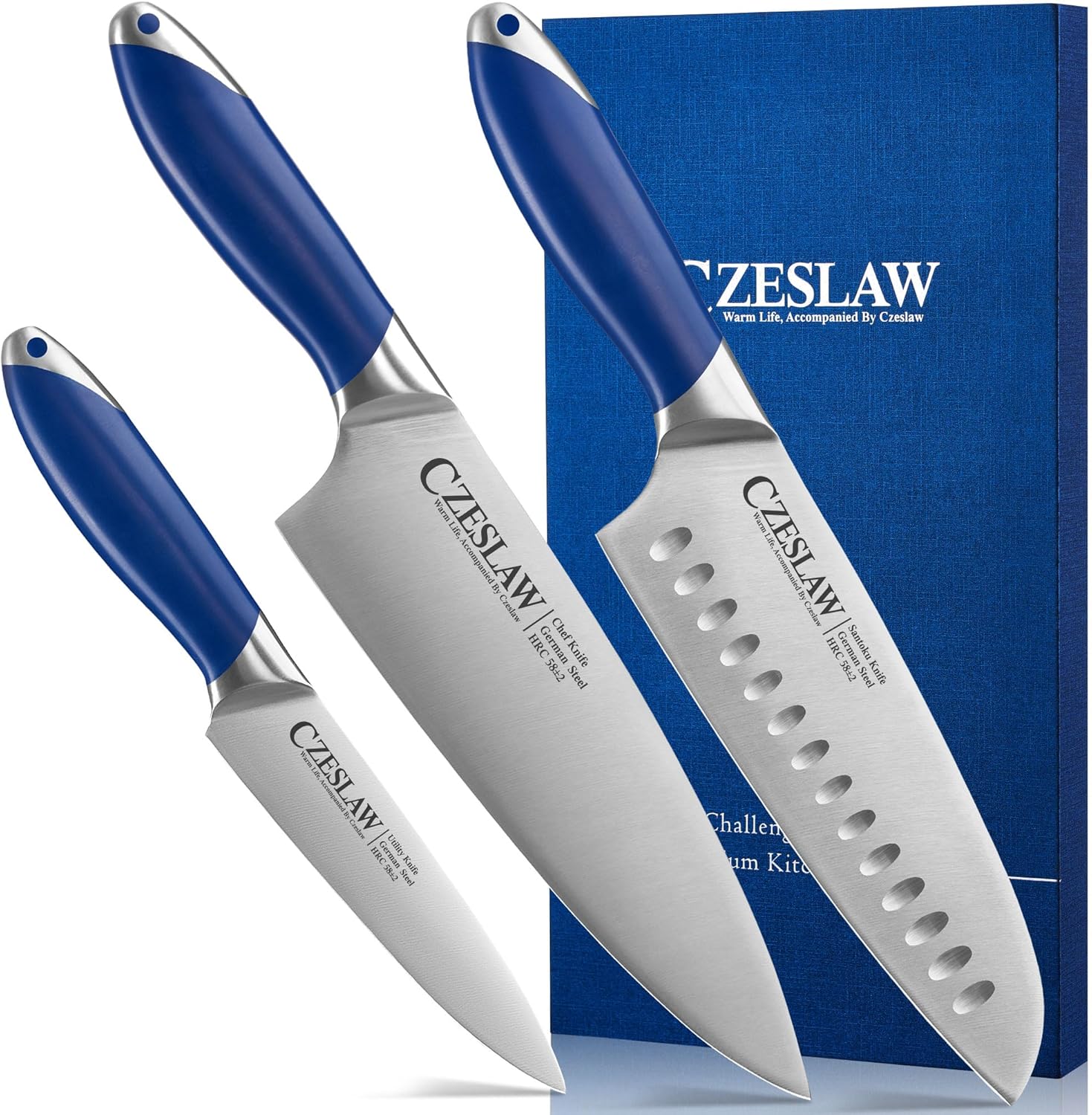 Sharp 3-Piece Chef Knives Set