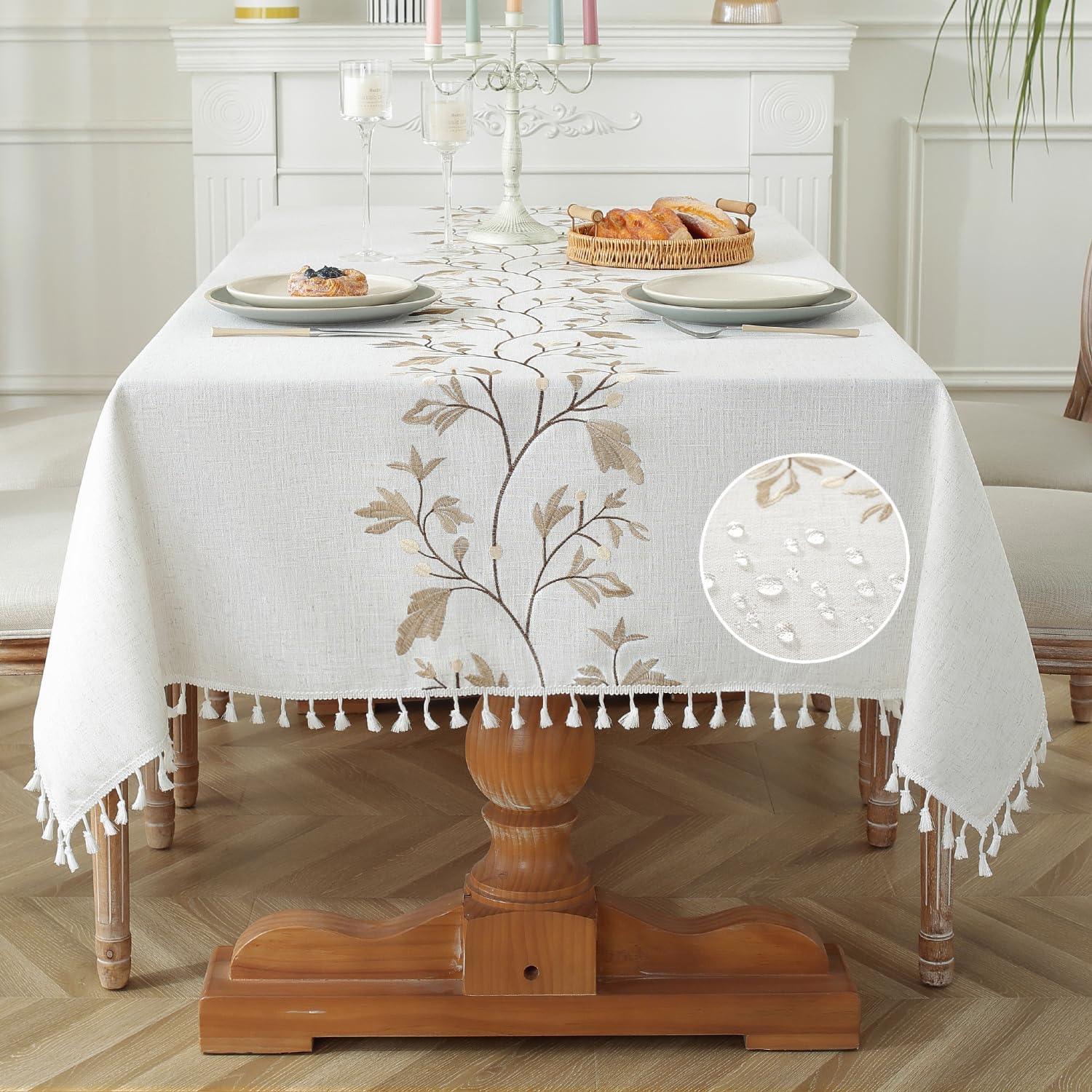 Elegant Heavy-Duty Tablecloth for Resolve Occasions