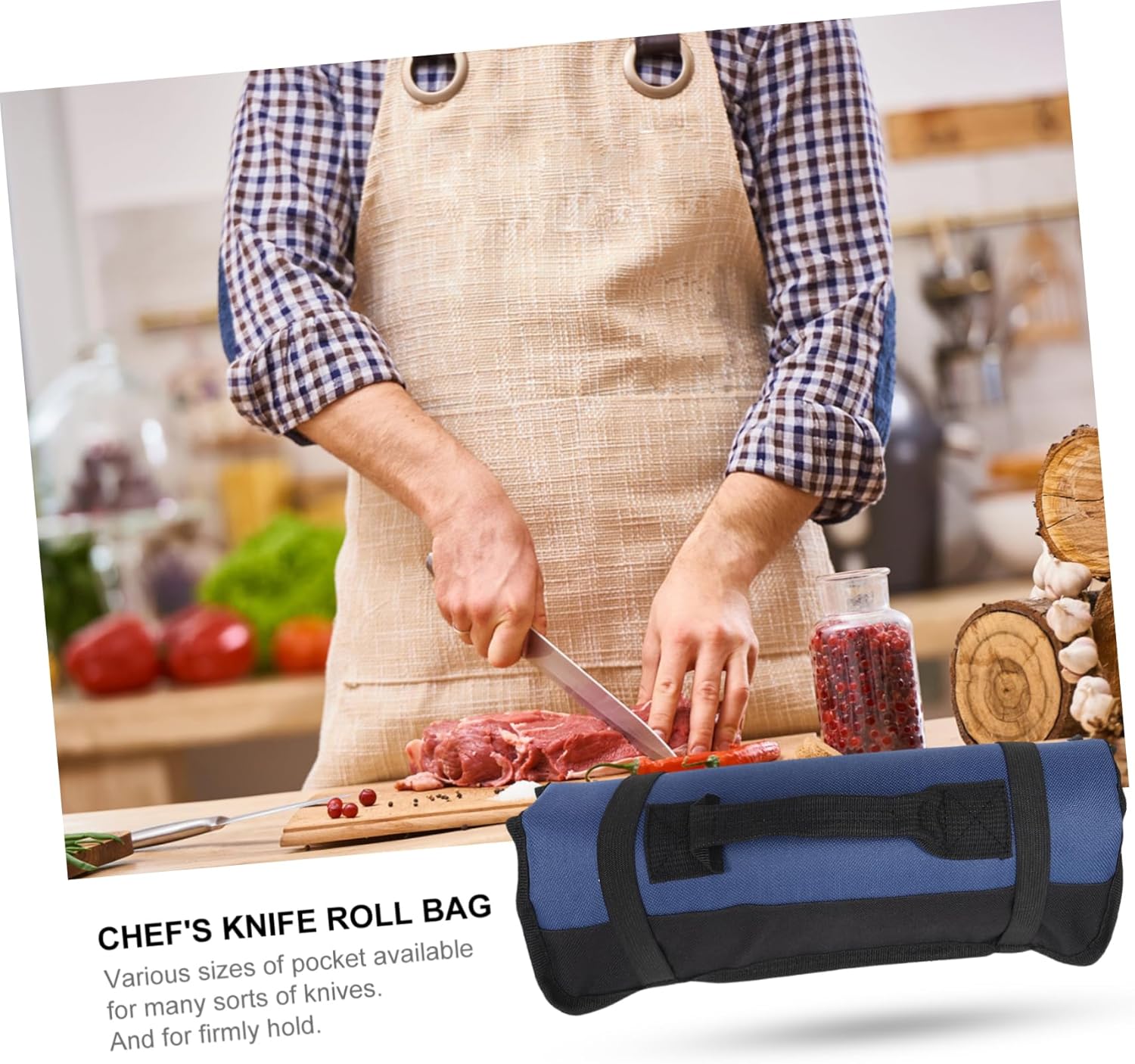 SHOWERORO 22 Slots Portable Chef Knife Holder