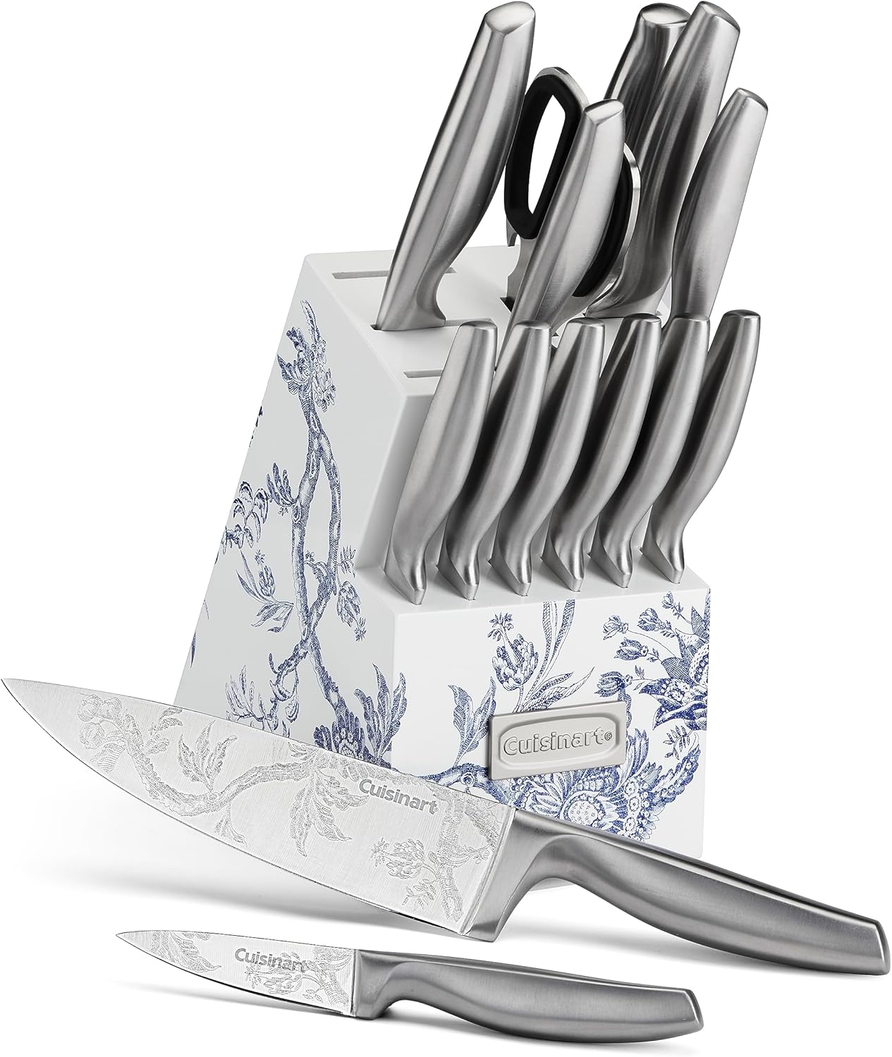 Cuisinart premium 15pc stainless steel knife block set