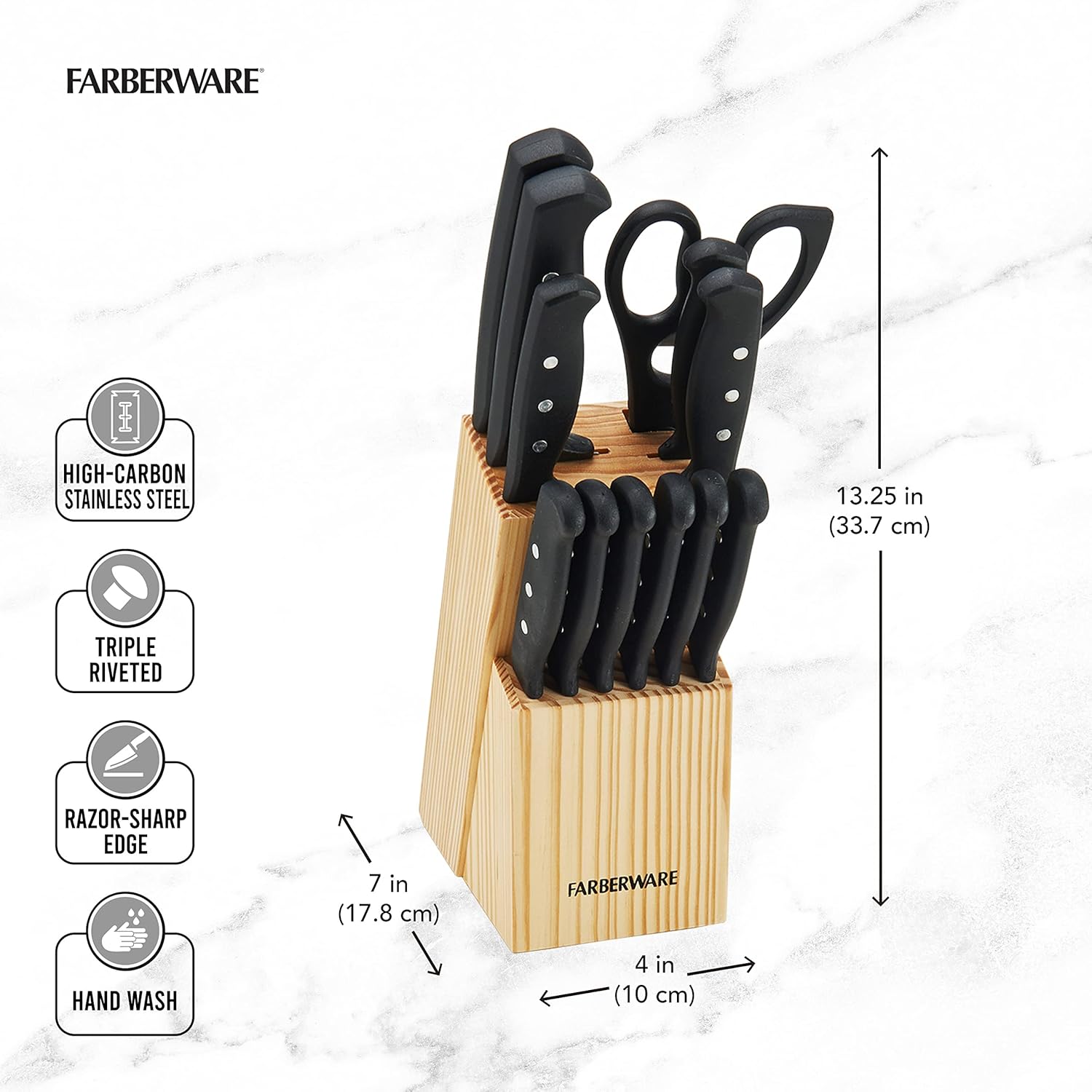 Bundled Precision Farberware Cutting Tools Set