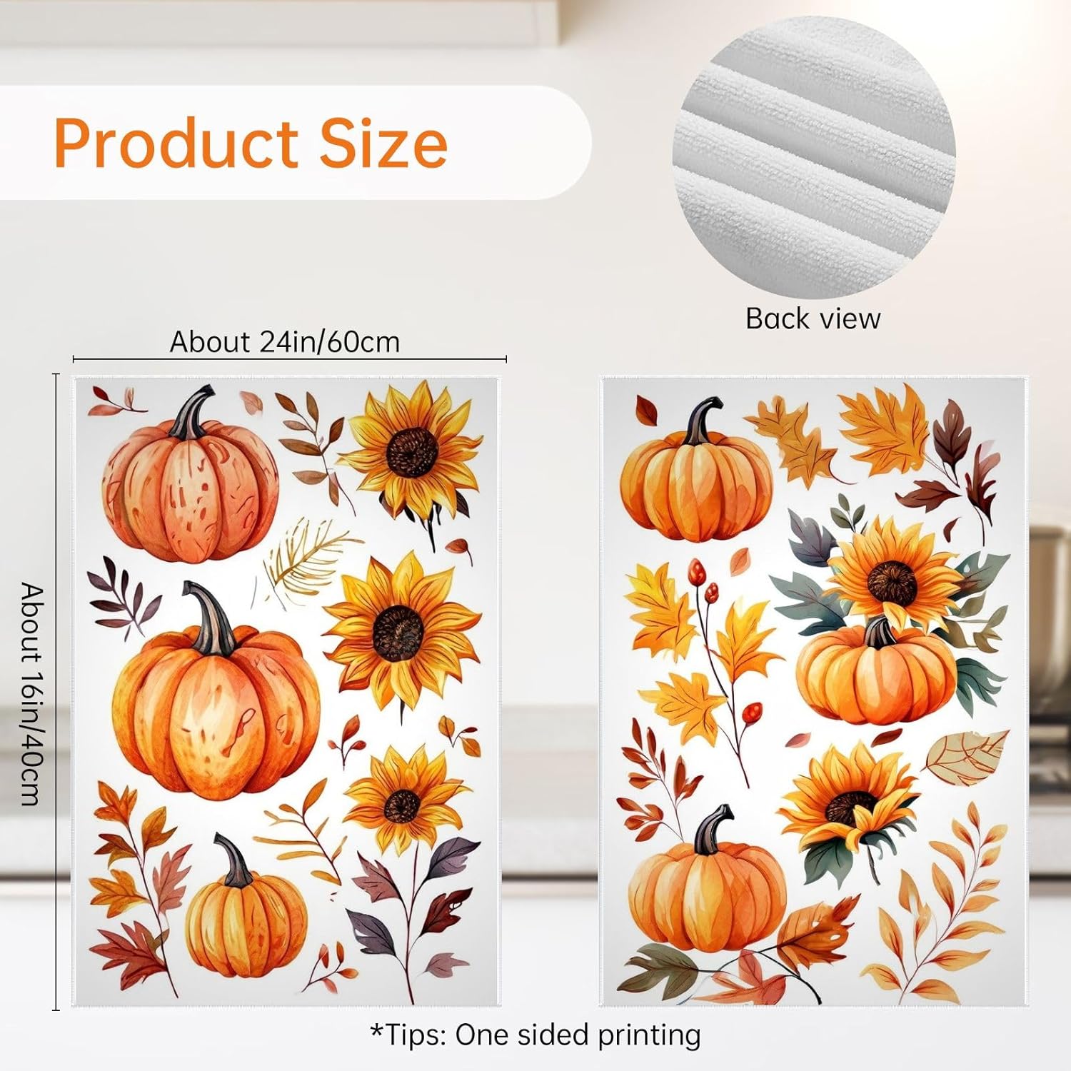 Oeught Fall Kitchen Towels