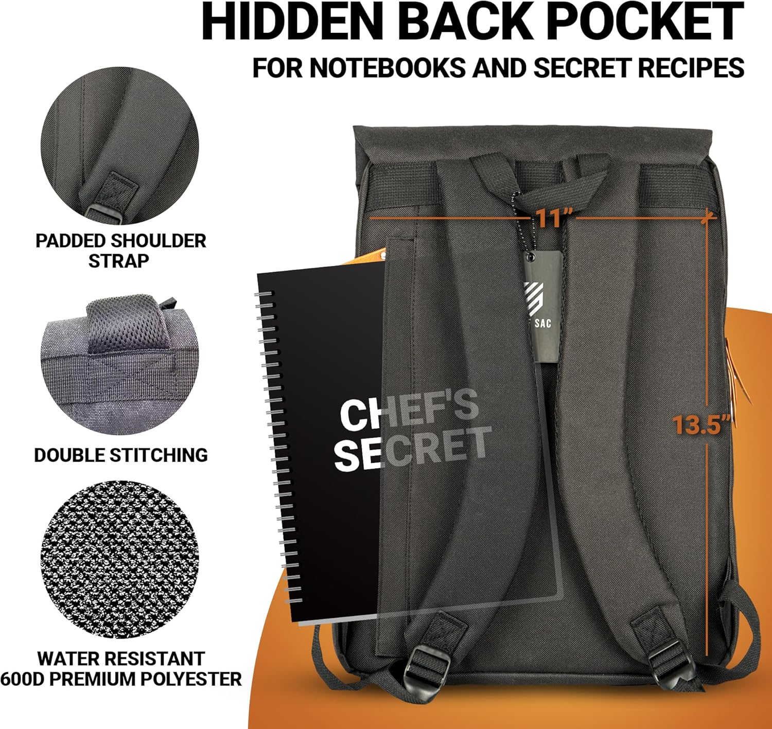 Stylish 30 Pocket Chef Knife Bag for Organization and Safety