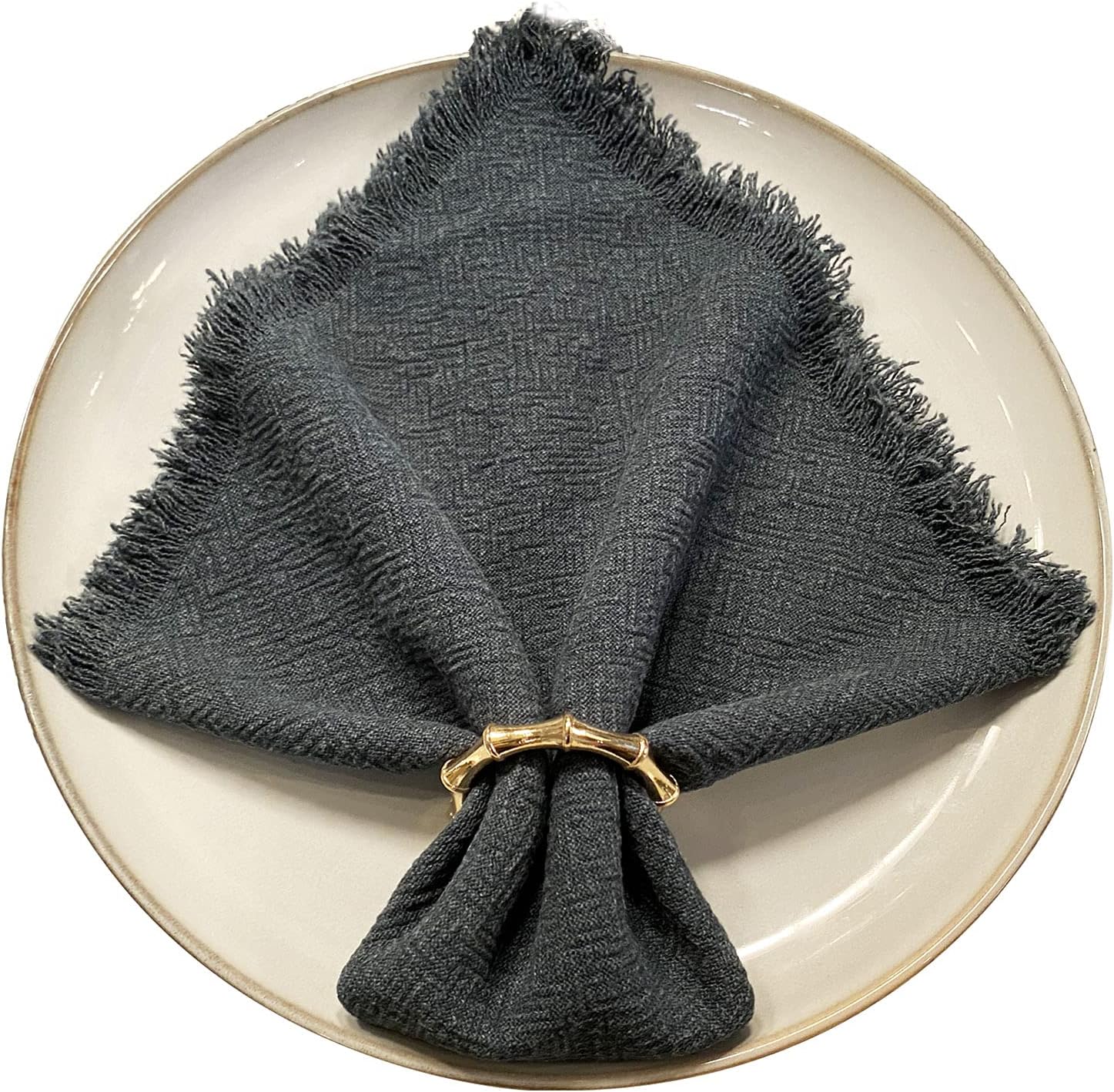 Bamboo Napkin Rings Set 12