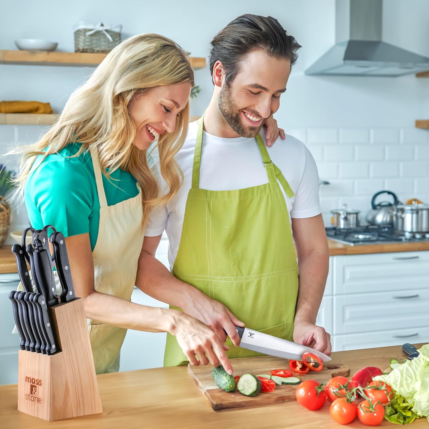 Sturdy 14-Piece knives set with premium stainless steel blades