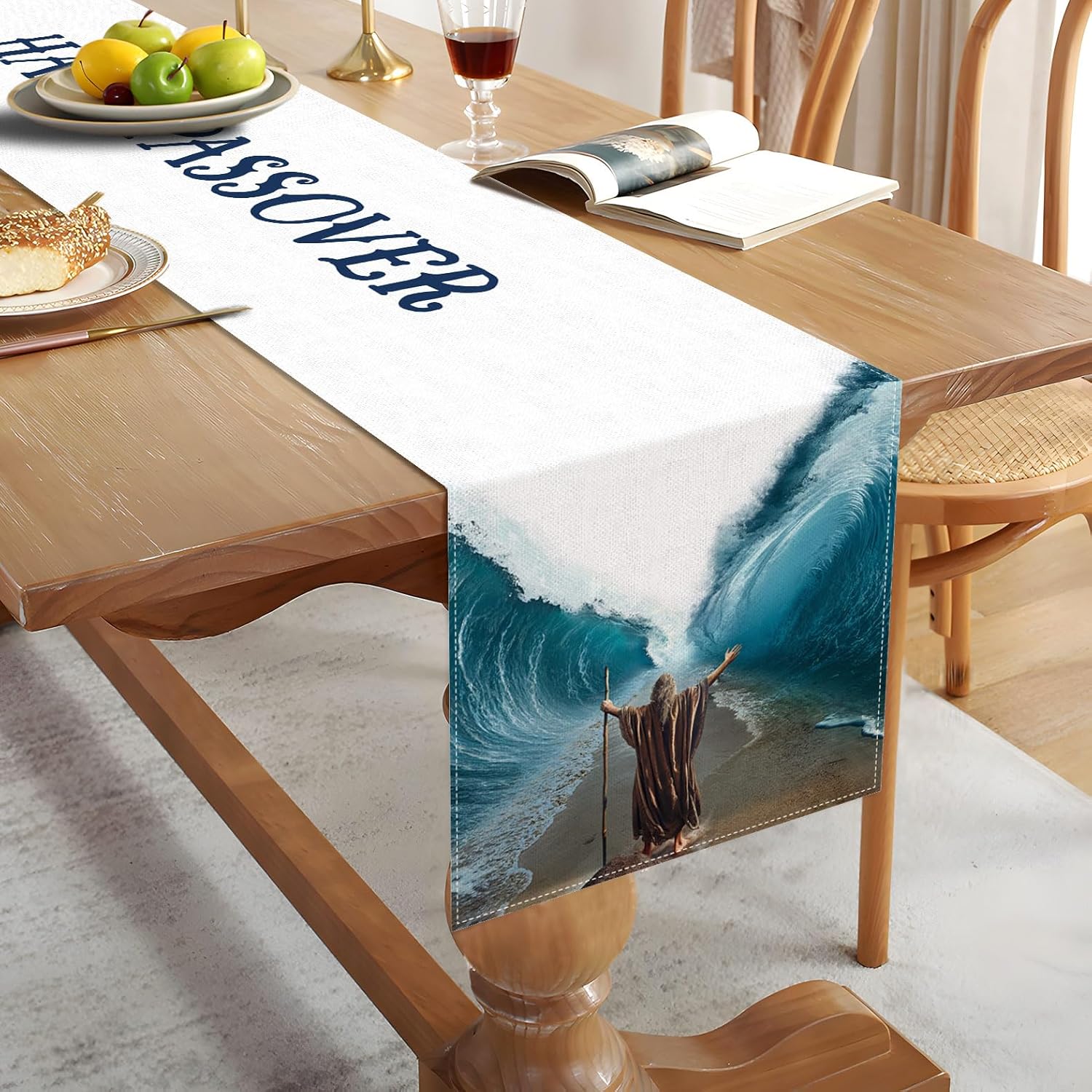 Sunwer Happy Holiday Table Runner