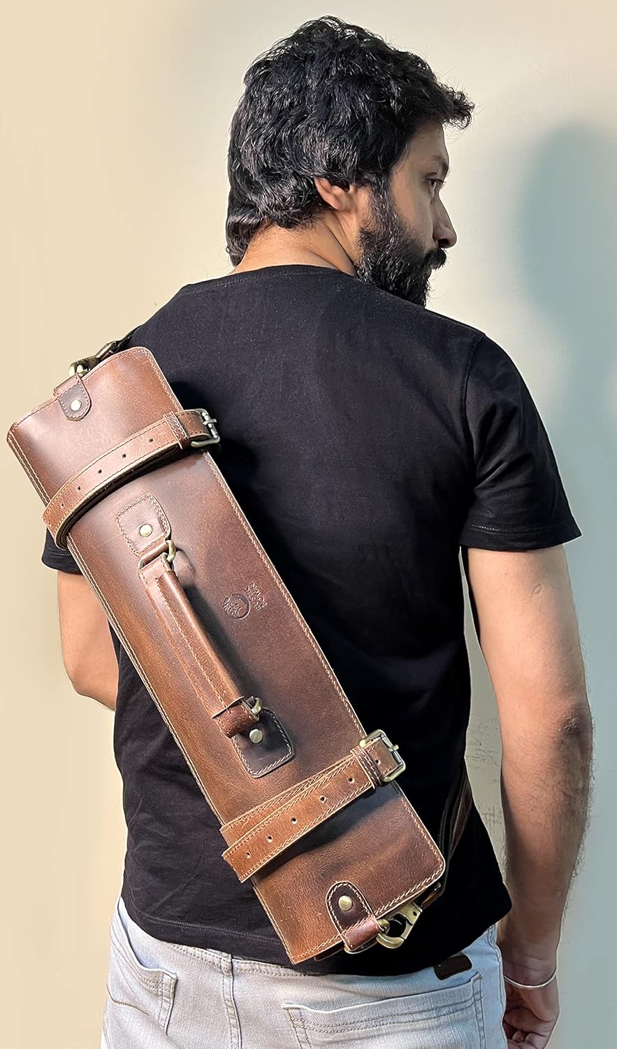 Rustic Town Chef Knives Roll All Purpose Full Grain Leather