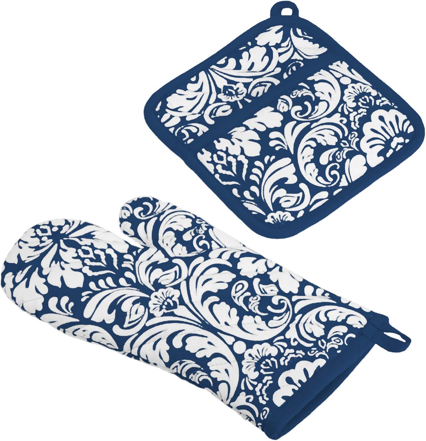 Cozy Kitchen Essentials Quilted Mitt Potholder Set