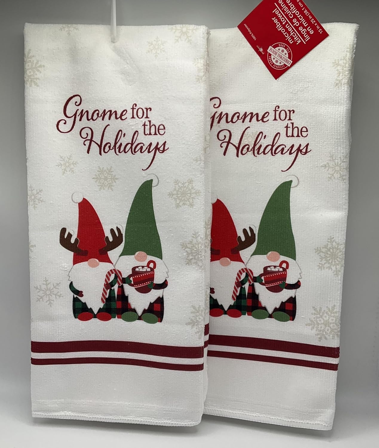 HOLIDAYS Christmas Gnome Dish Towels
