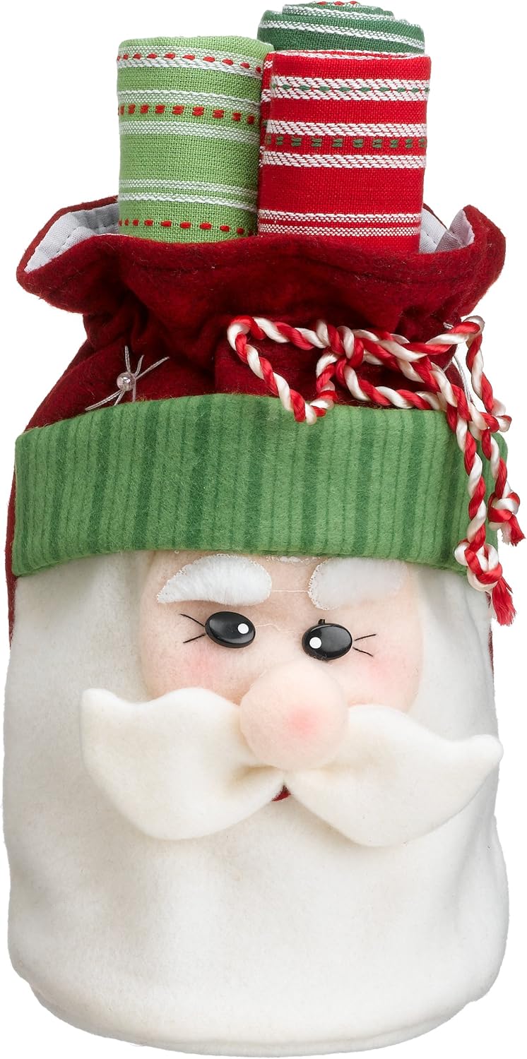 DII Santa Gift Bag with 3 Kitchen Towels