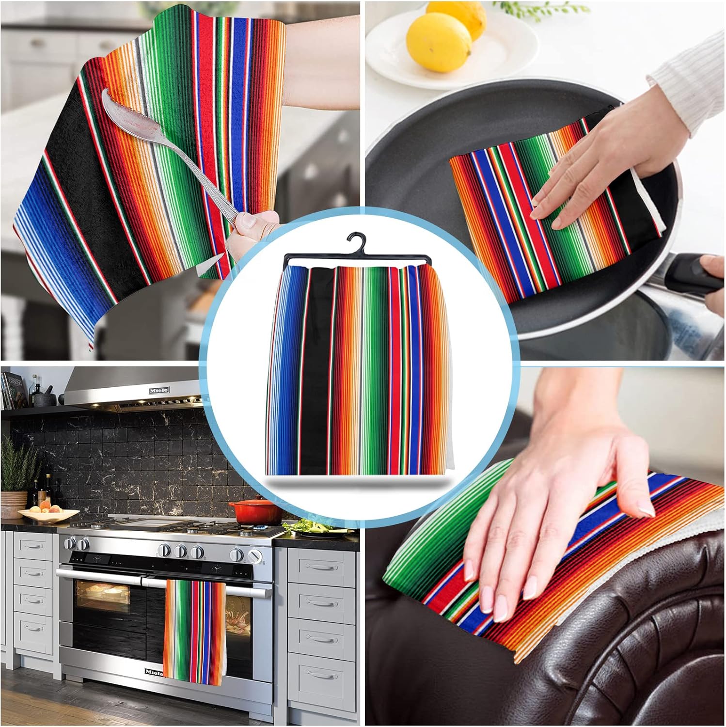 Abstract Mexico Kitchen Towels Set