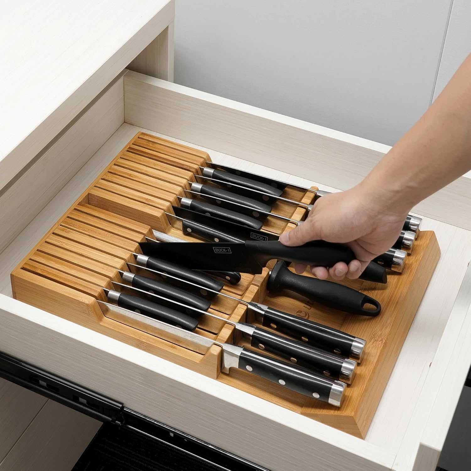 Utoplike Bamboo Knife Block