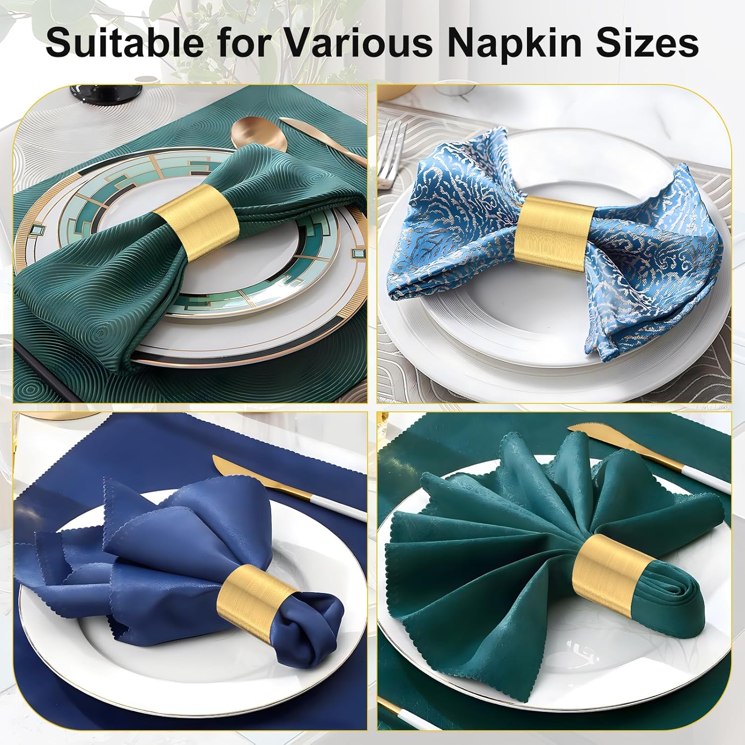ChilStikUni Reusable Napkin Bands Set of 50