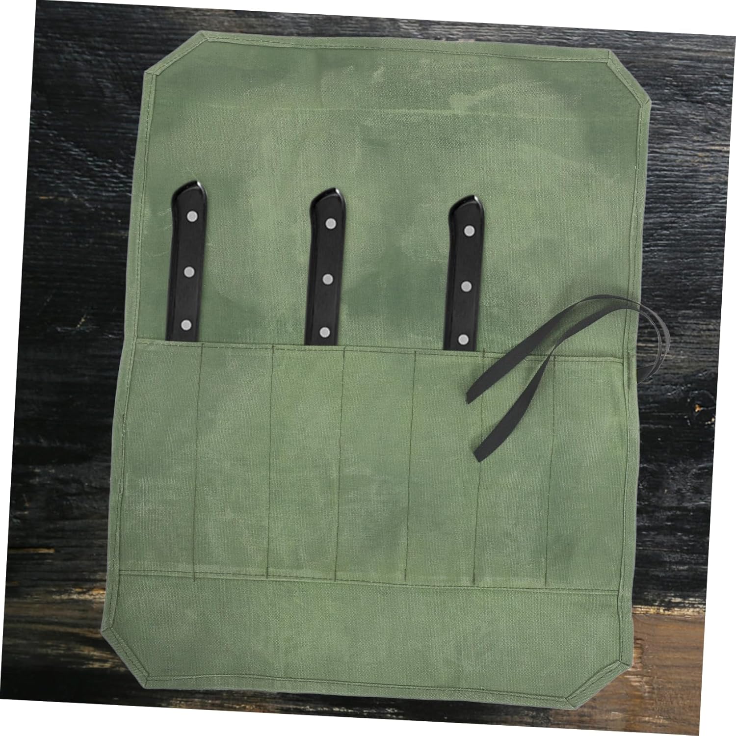 Wet Waxed Canvas Knife Storage Bag Patented Convenient Travel Companion