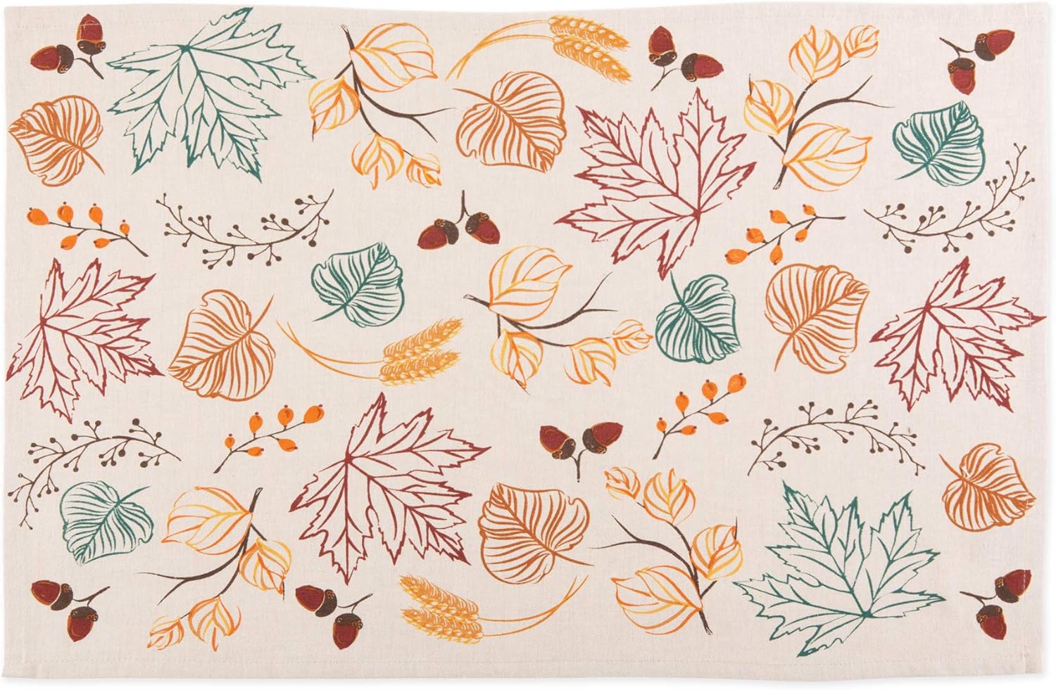 Durable Autumn Leaves Kitchen Towels Set 18x28