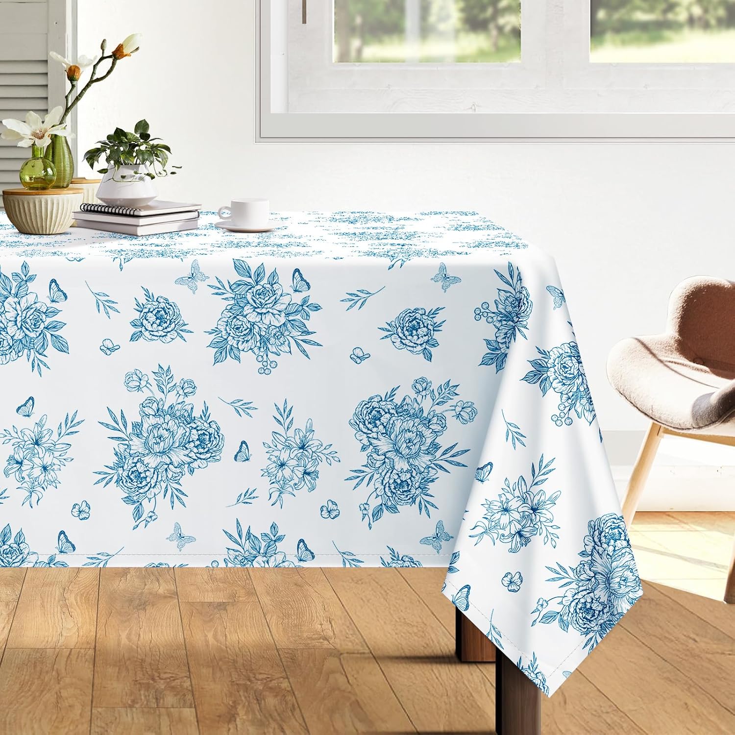 Stylish Rustic Floral Tablecloth for Home Kitchen Use
