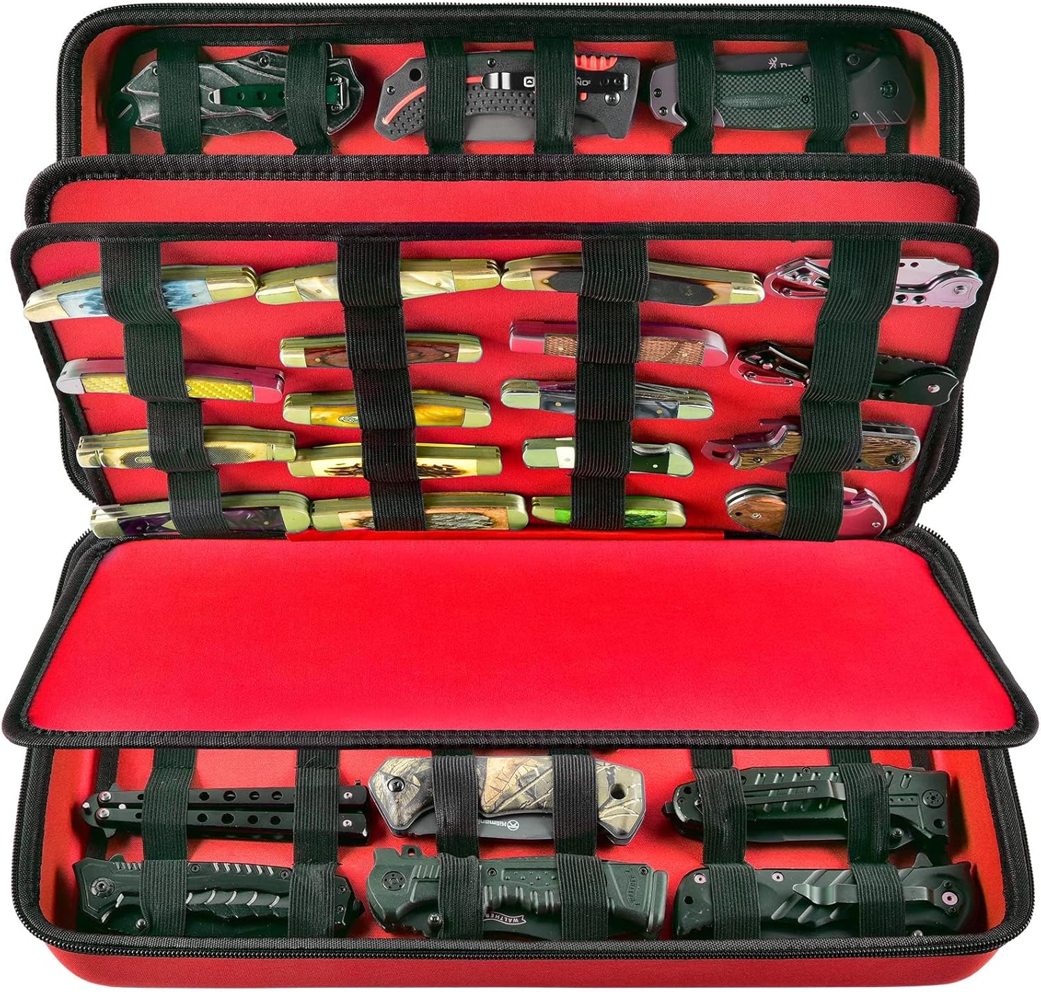 GWCASE 88-Slot Folding Knife Display Case