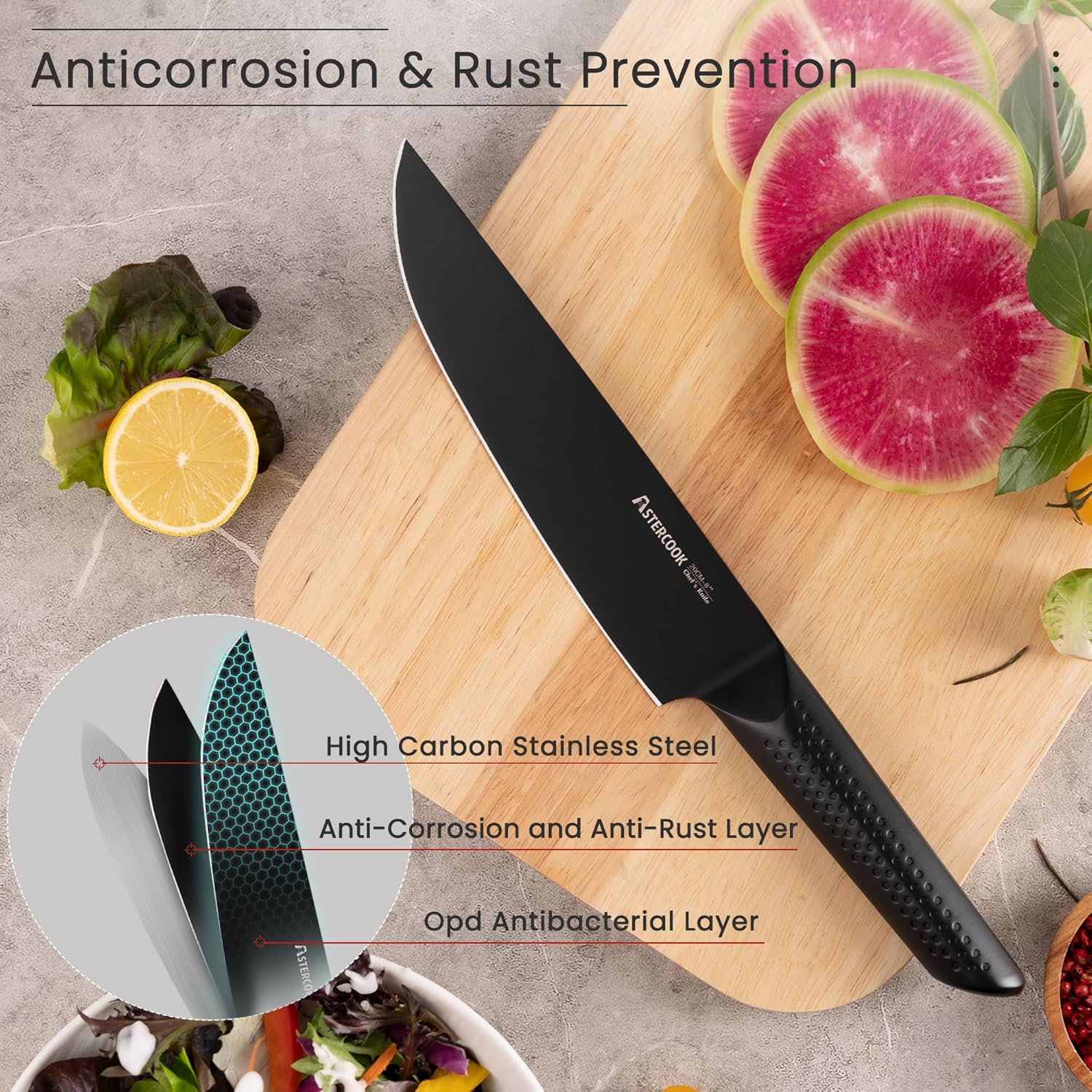 Astercook Premium Knife Set Transform Your Kitchen with 15-Piece Collection