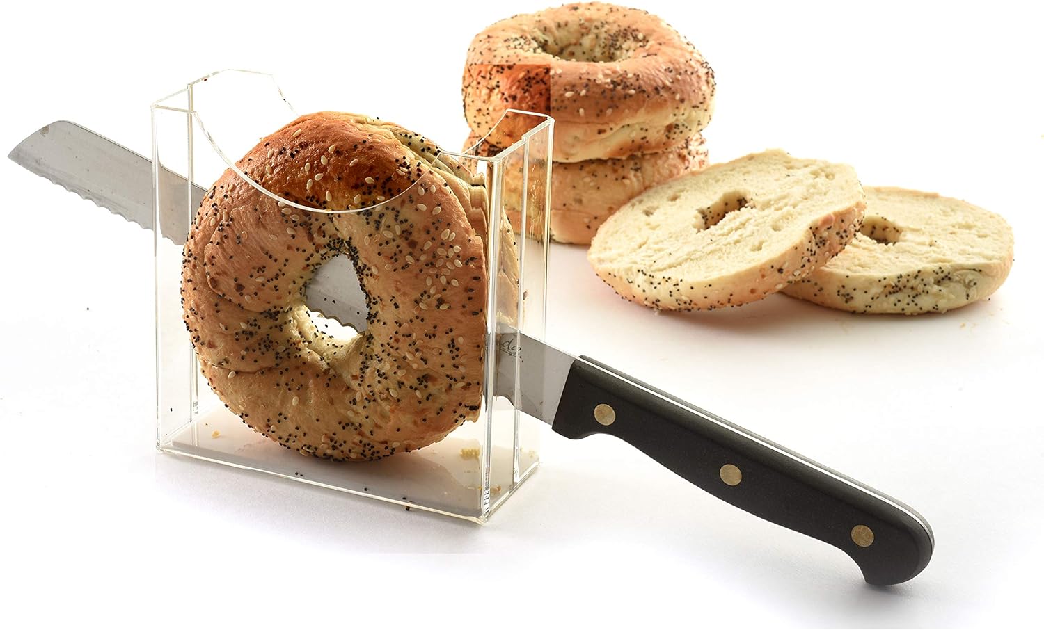 Large Bagel Holder Durable Safe for Kids