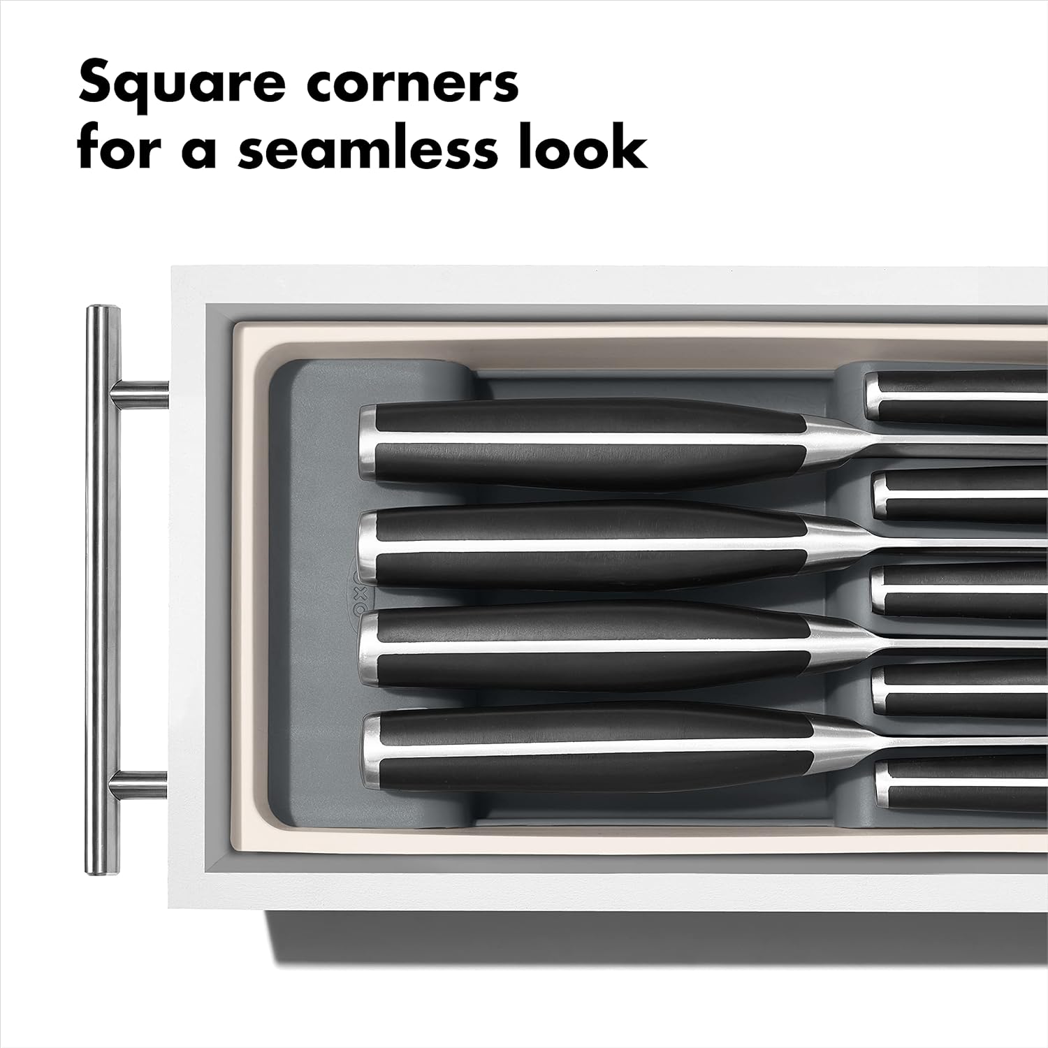 OXO Good Grips Kitchen Drawer Knife Organizer White