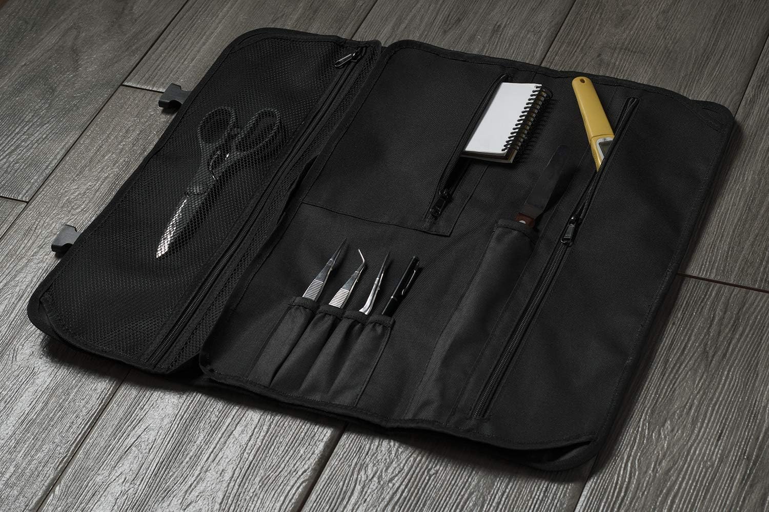 Asaya Chef Knife Roll Bag - 20 Pockets - Durable Stain Resistant nylon