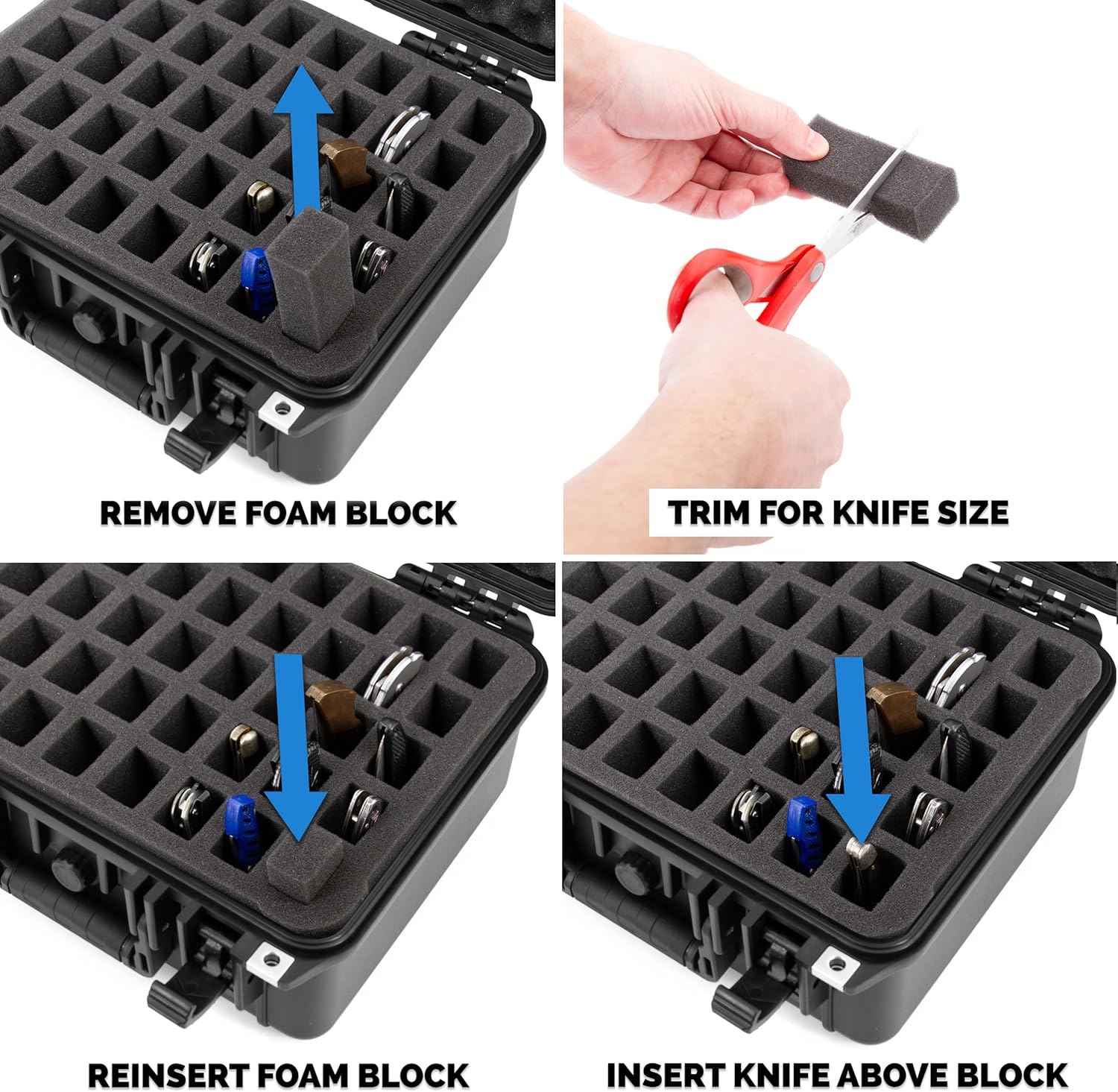 Secure Durable 13 Folding Knife Case