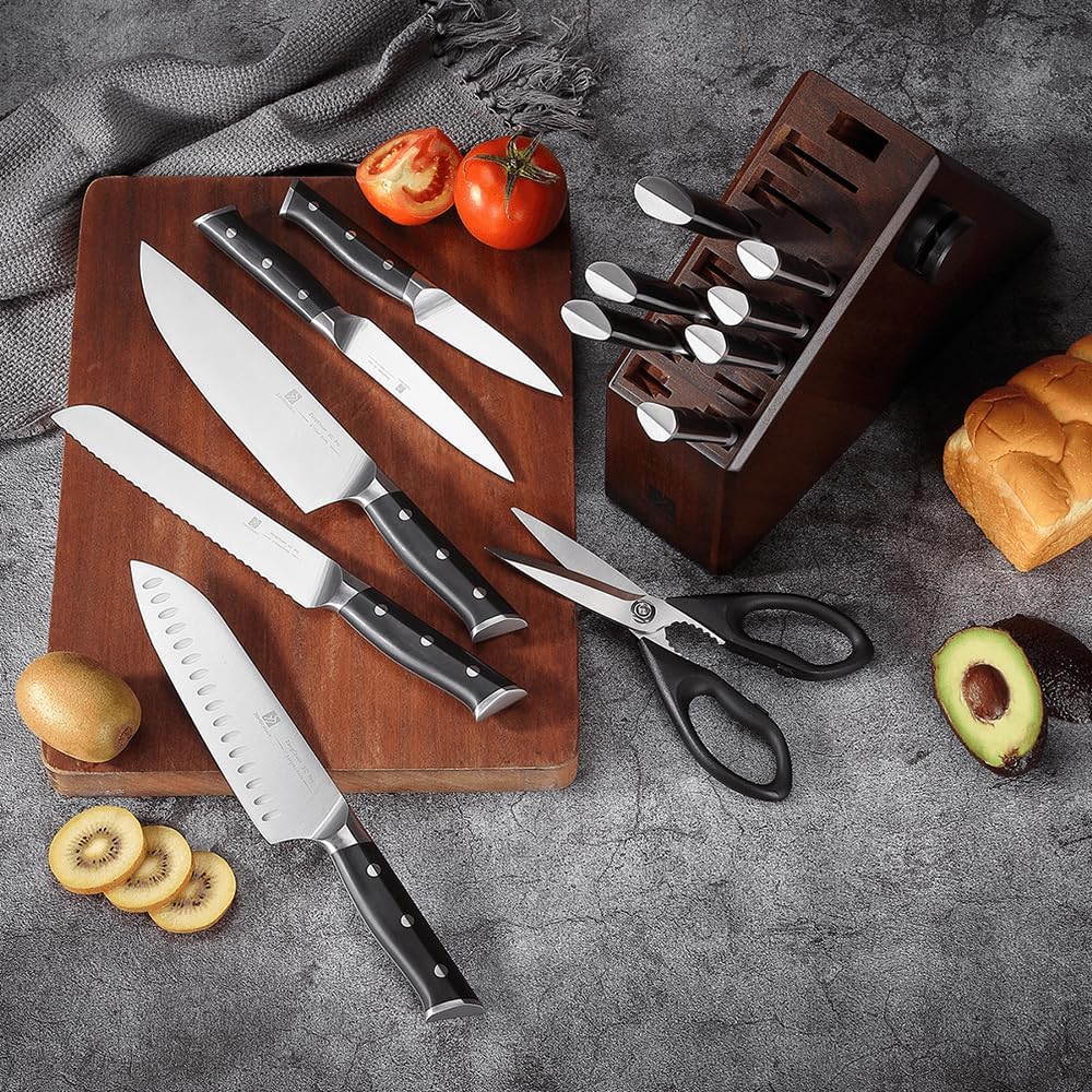 15-Piece Sharp Knife Set for Home Cooking