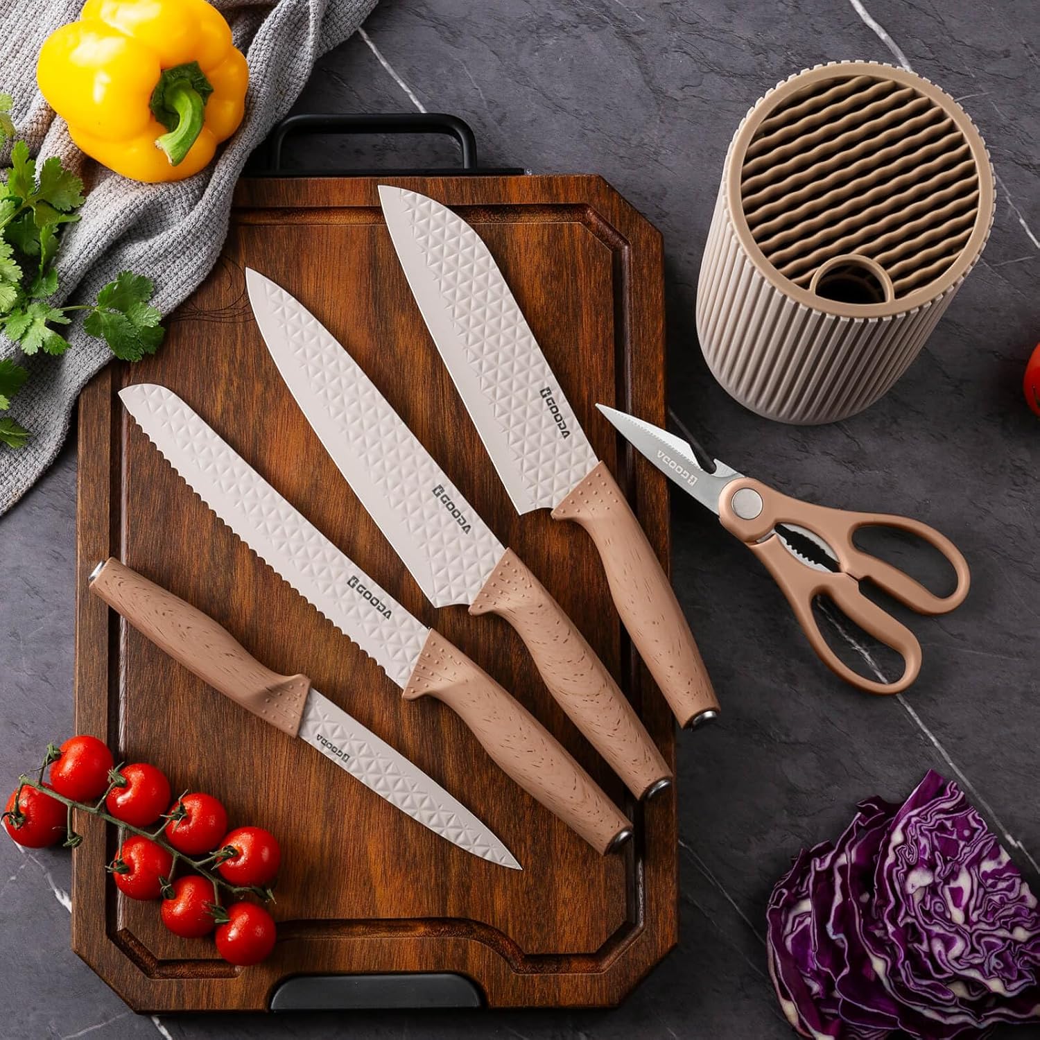 The Gooda Professional Chefs Knives Set for Kitchen Assistants