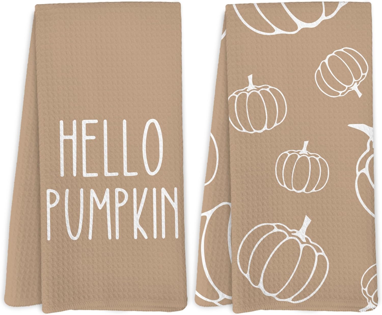 Oval Pumpkin Kitchen Towels for Home Decor and Gifts