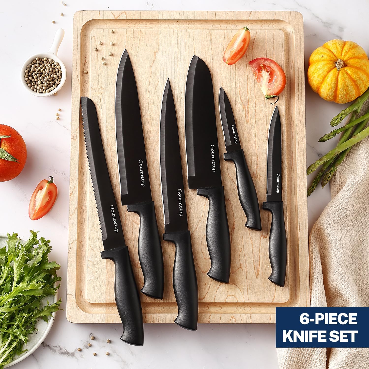 Gourmetop Kitchen Knife Set