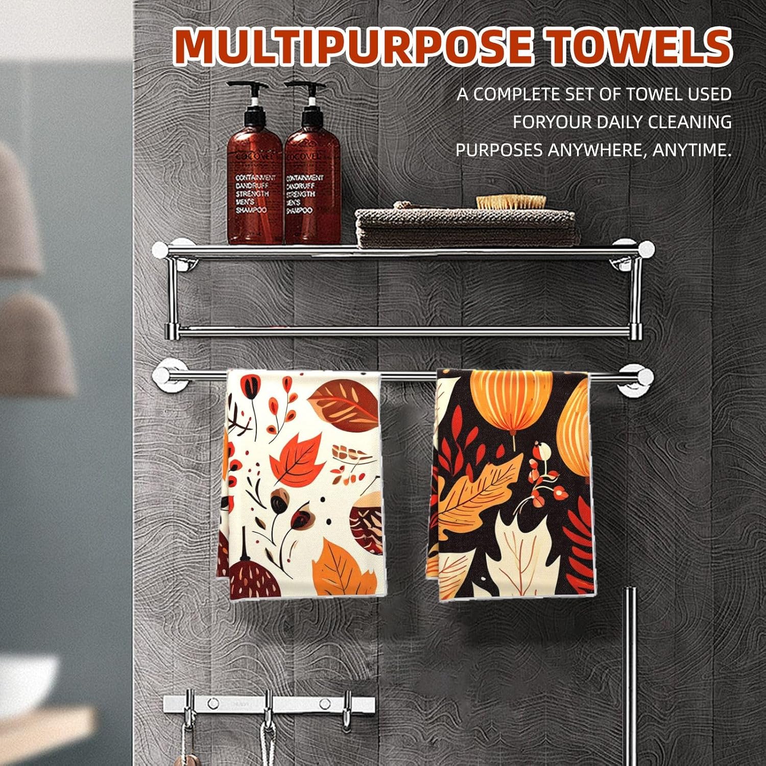 Rustic Fall Kitchen Towels Set