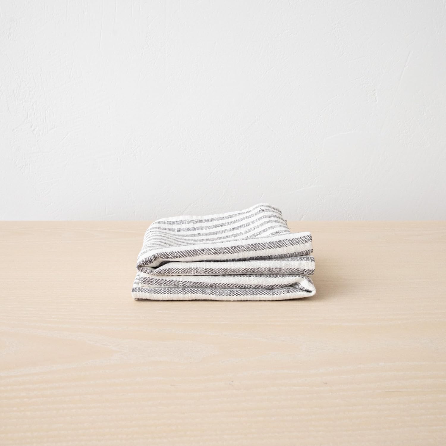 Set of 2 Graphite Linen Tea Towels 18 x 26