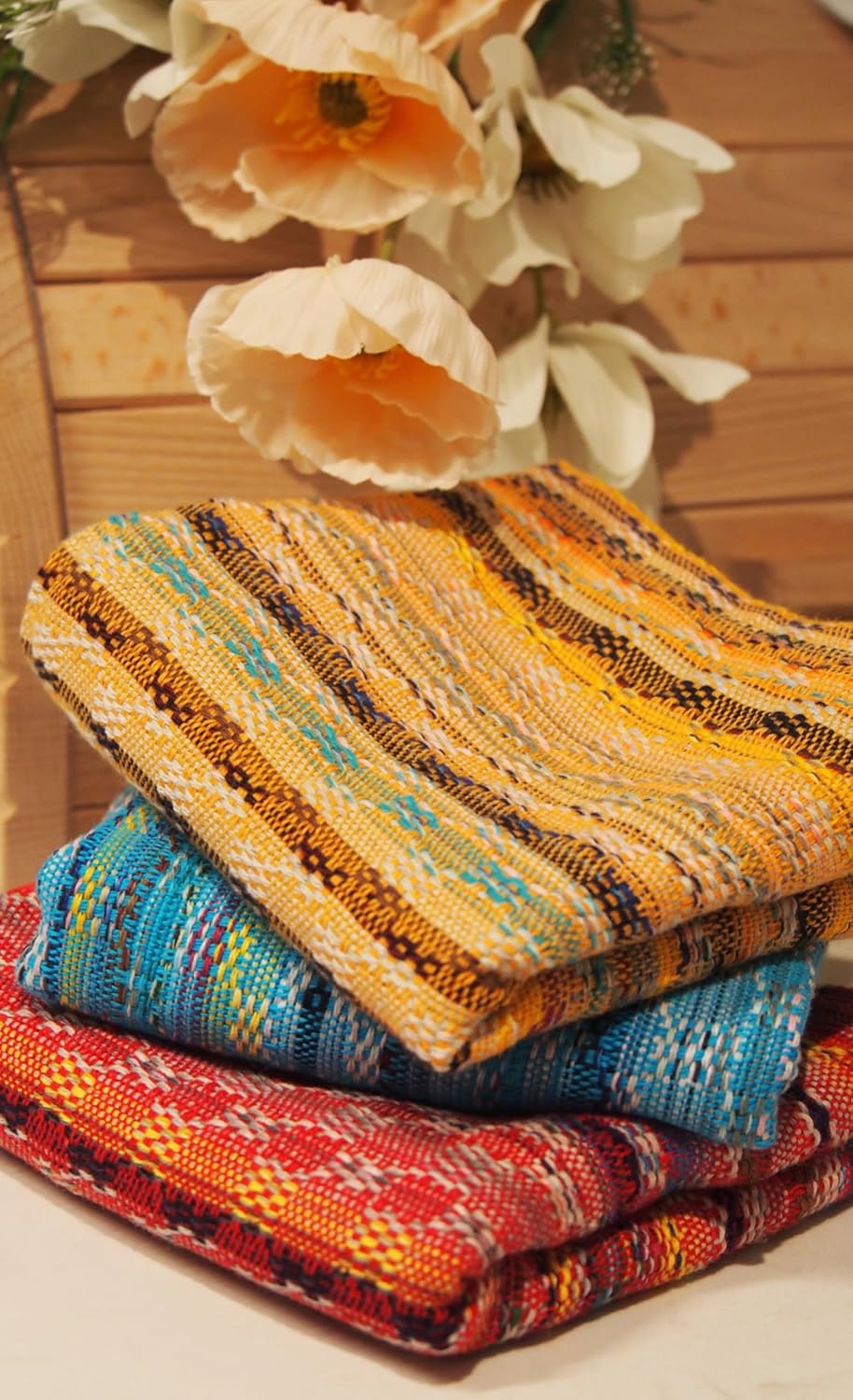 Citizens of the Beach 8-Piece Yellow Orange Turkish Cotton Dishcloth Set