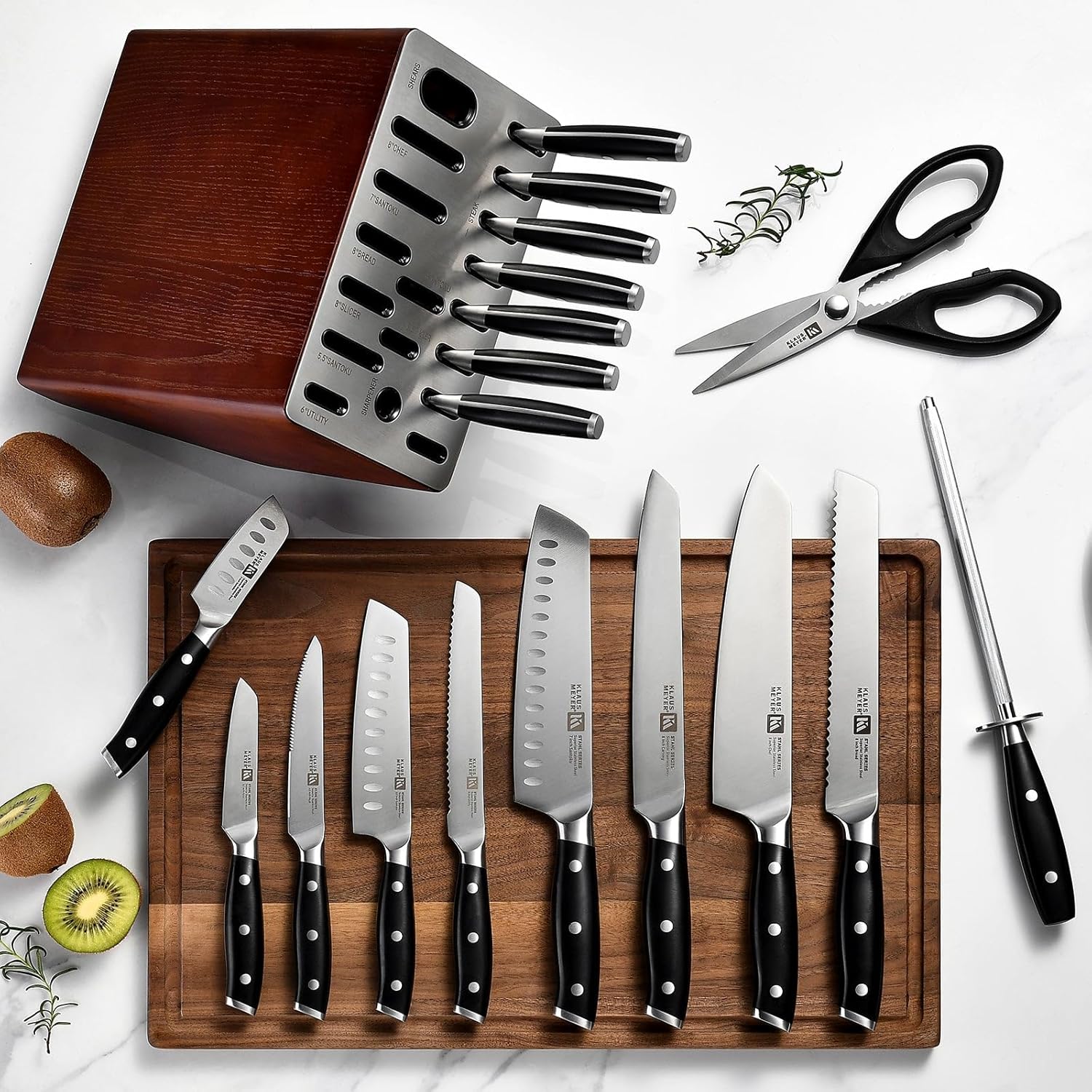 Stahl 19 Piece knife block set
