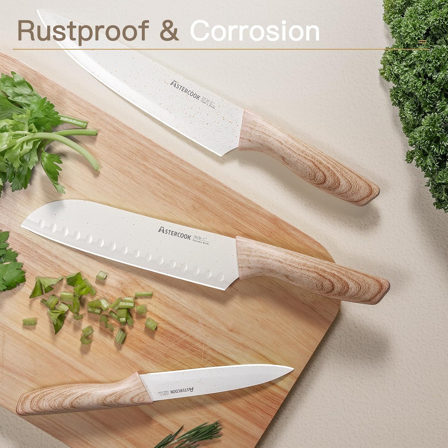Astercook 13-Piece Kitchen Knives Set