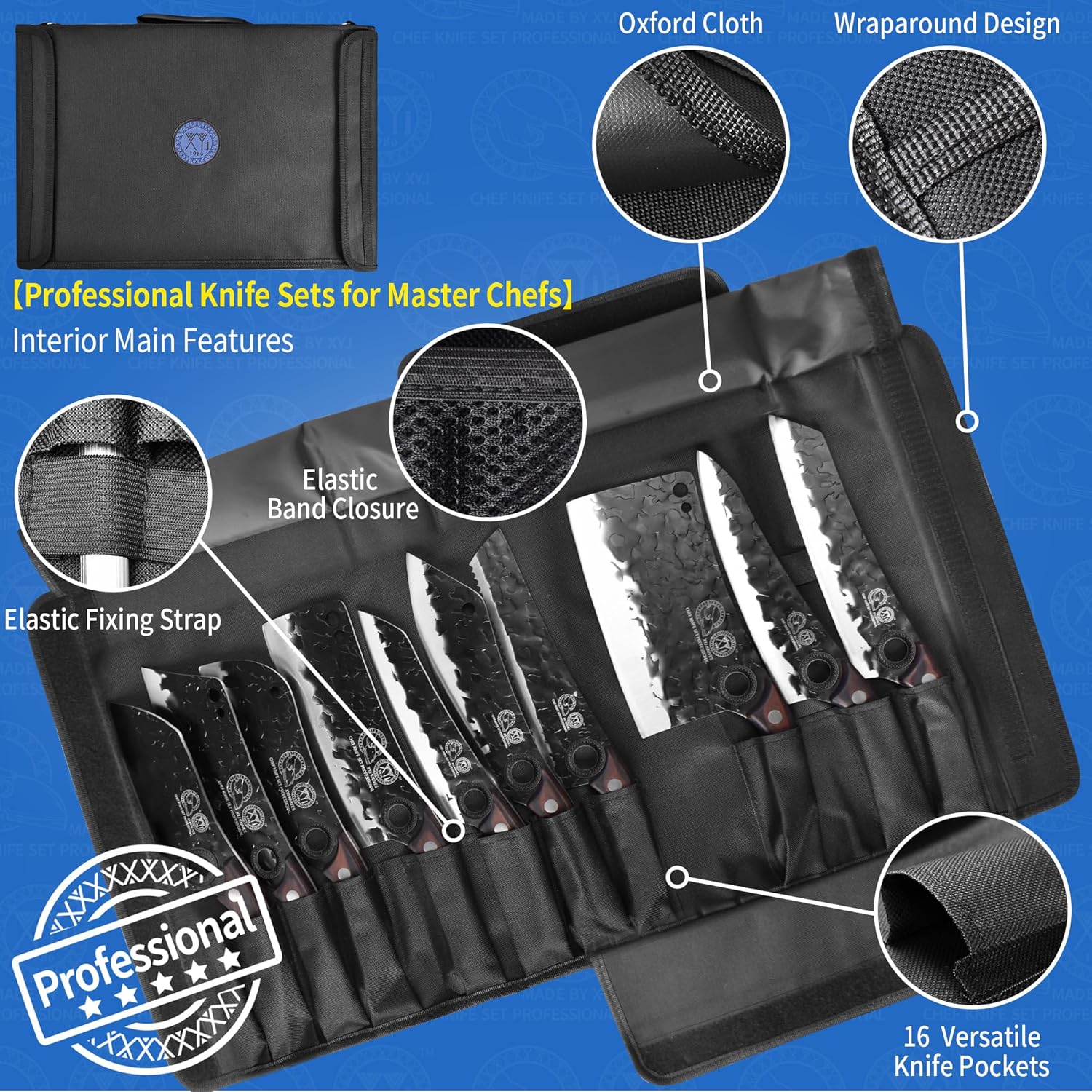 XYJ Professional Knife SetEnergy-Blade Design for All-Task Kitchen Performance