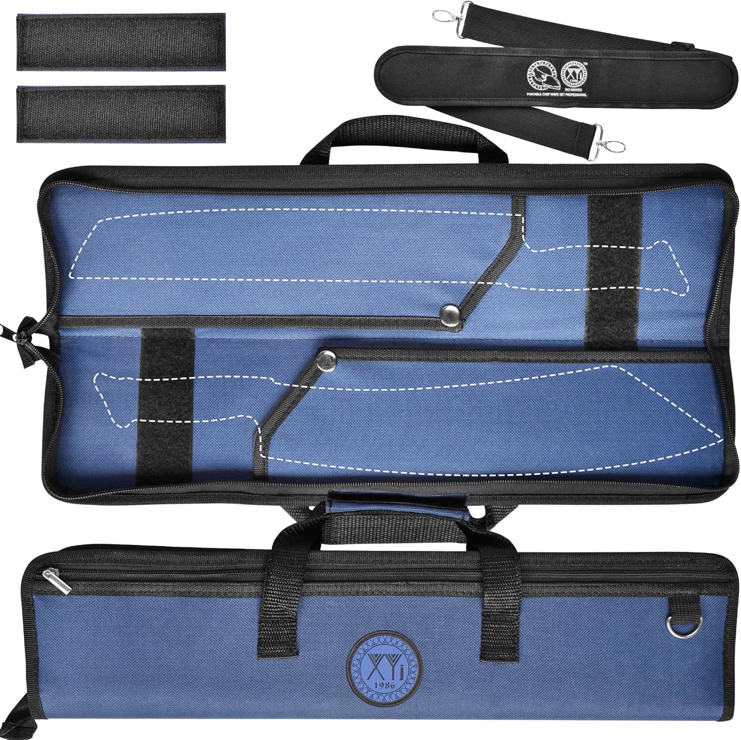 XYJ Chefs Knife Roll Bag with Shoulder Strap