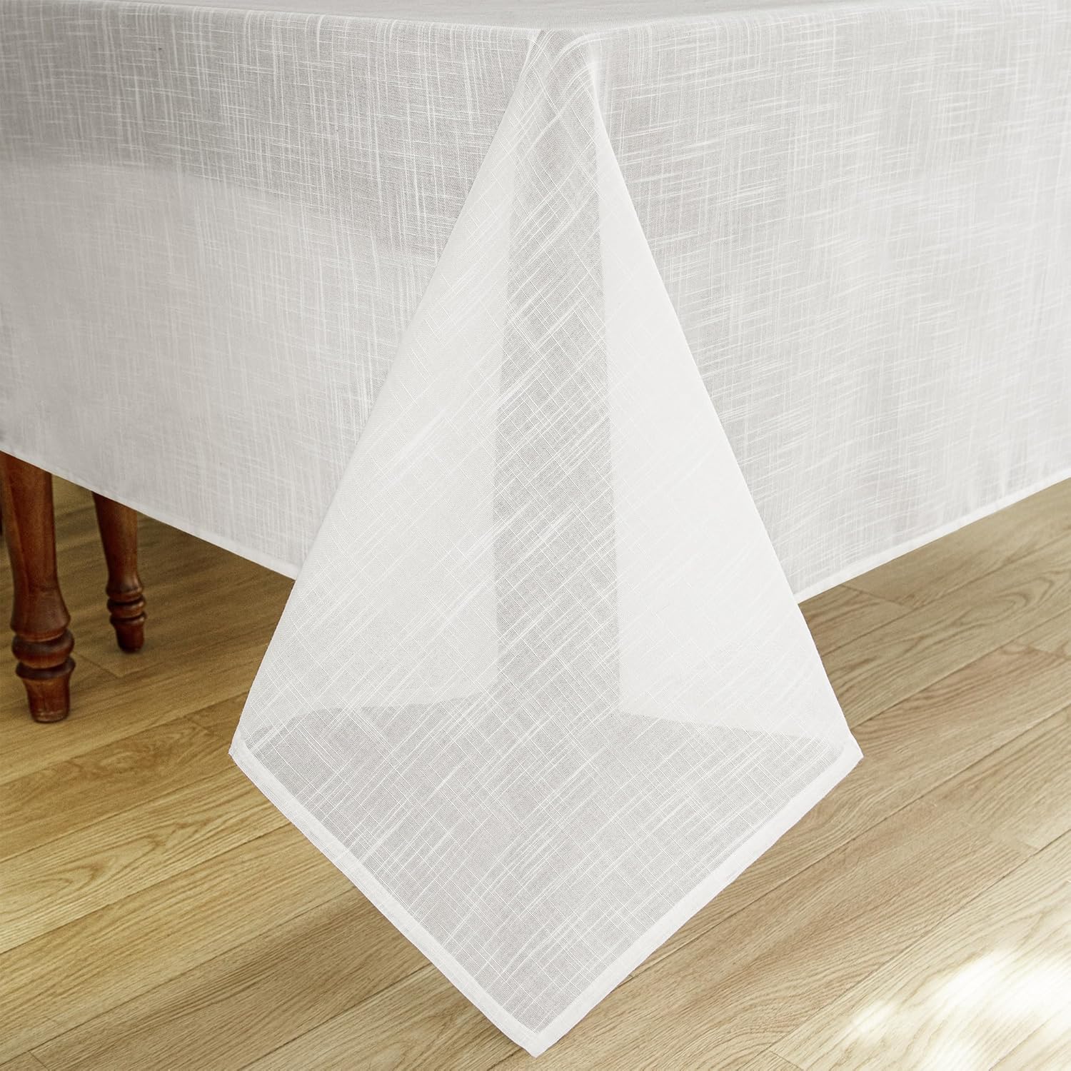 Linen Textured Rectangle Tablecloth 60x120 Inch