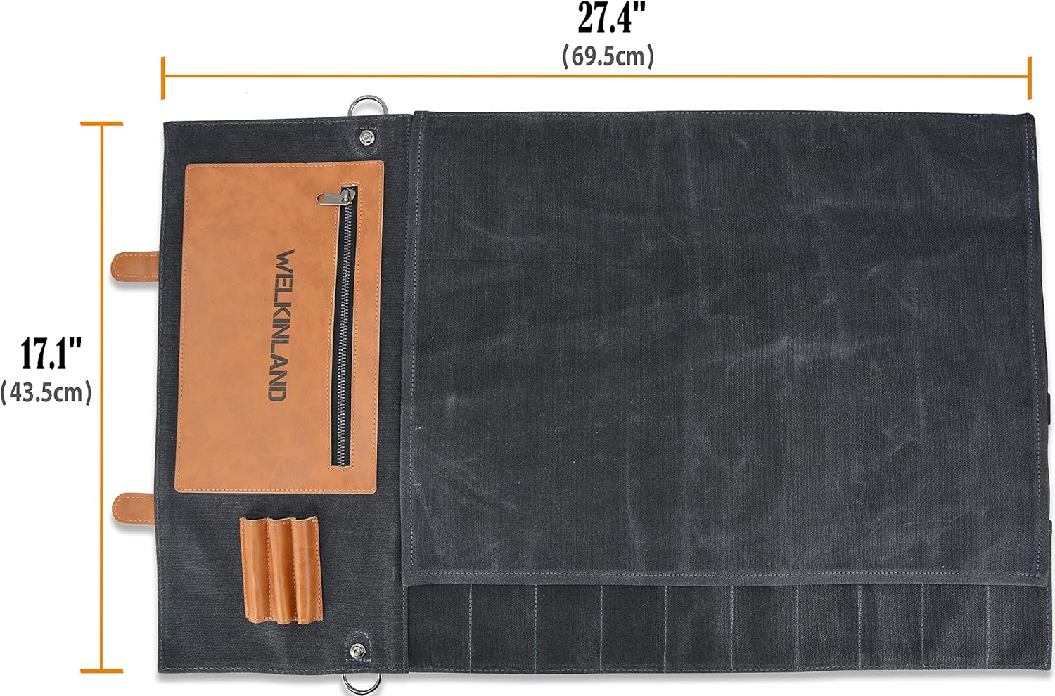14-Pocket Knife Roll Case