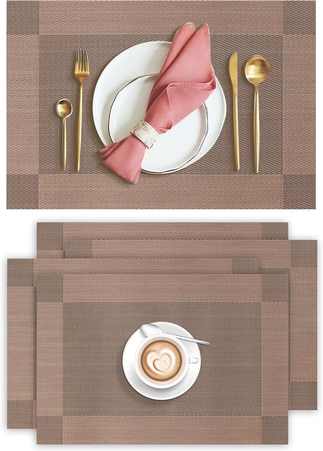 Aofmee 4-Pack Heat-Resistant Place Mats