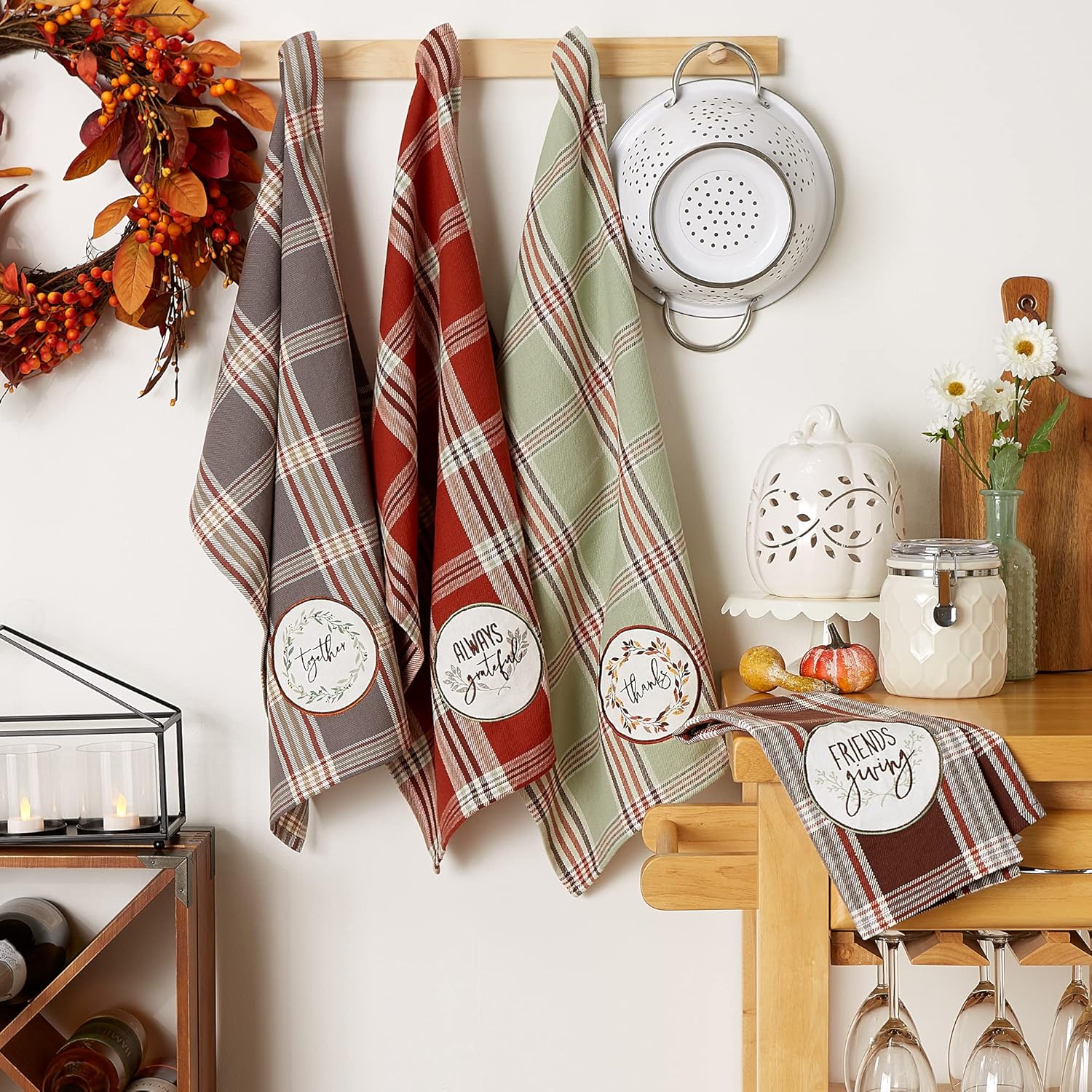 Thanksgiving Fall Kitchen Towels