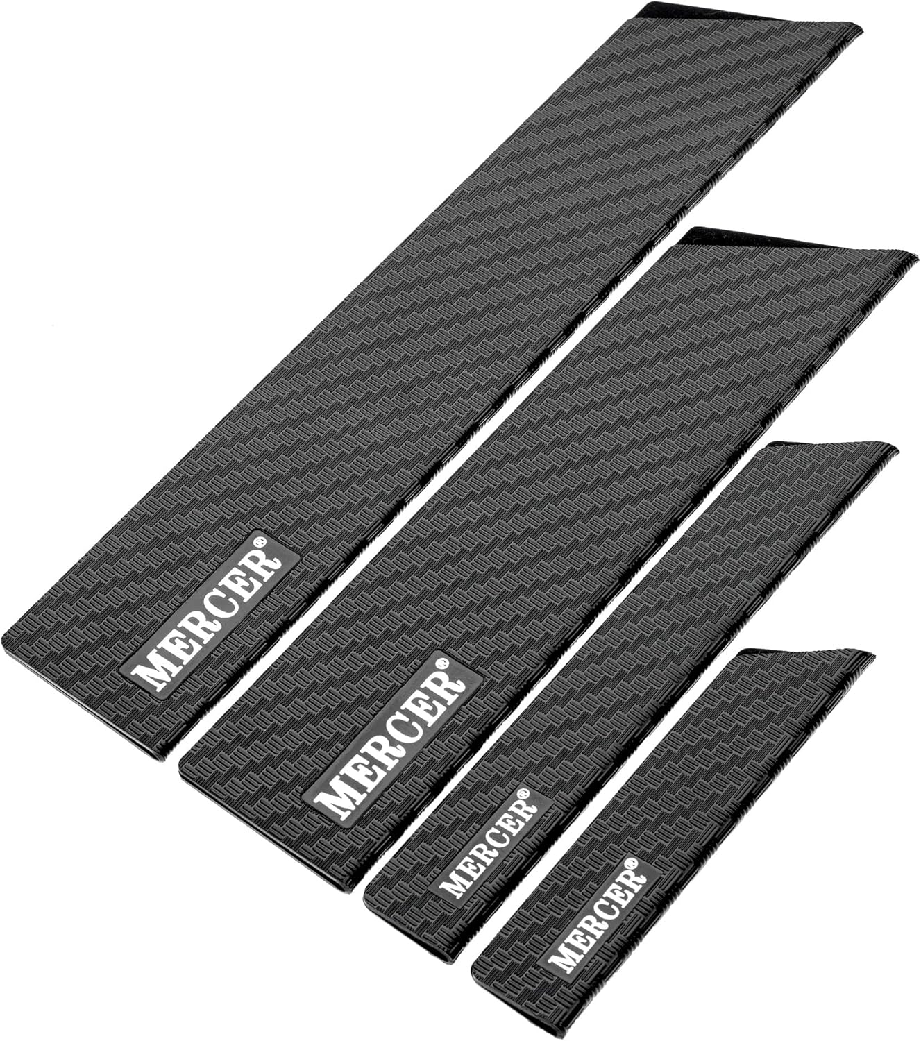 4-Piece Mercer Knives Guard Set Black Felt Lined